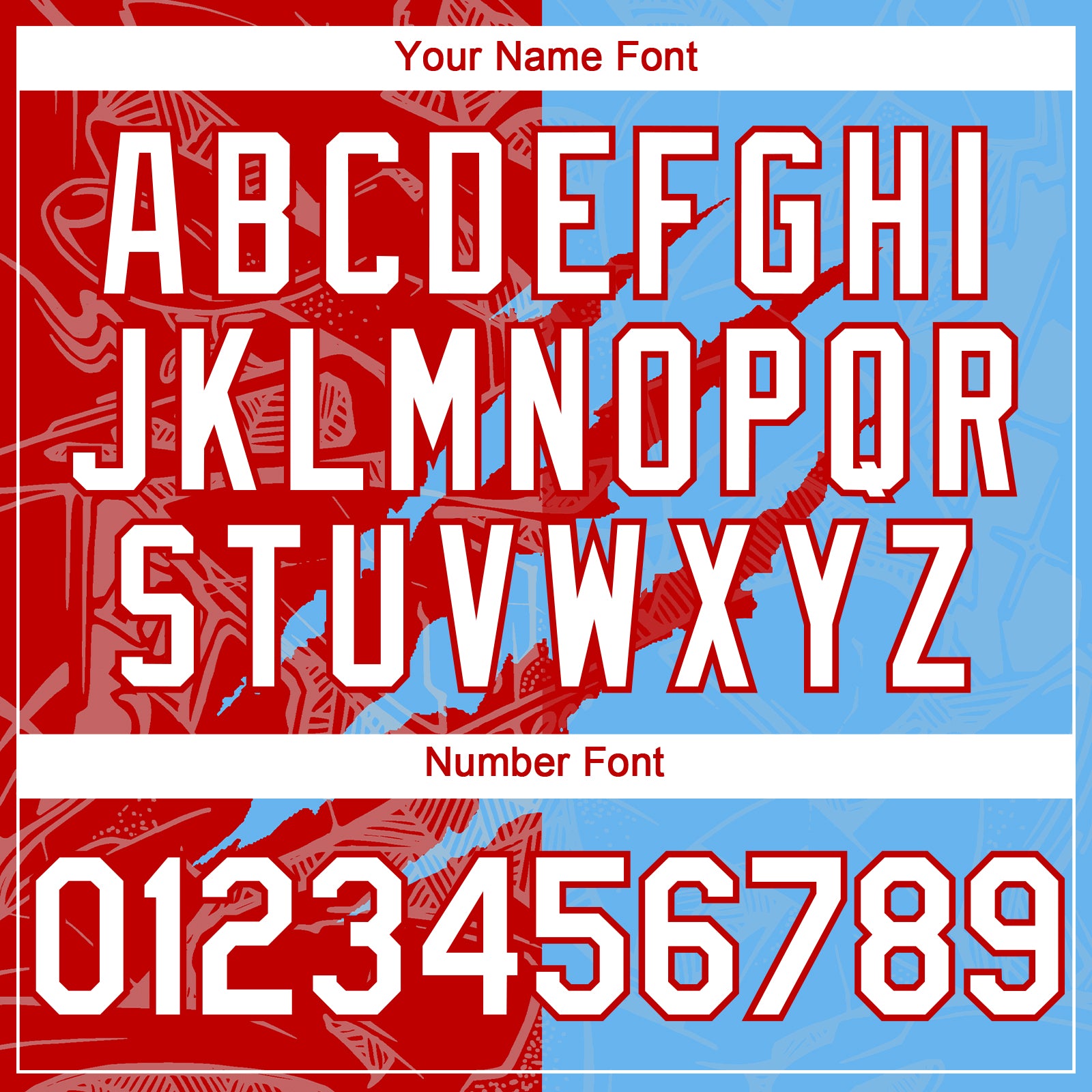 Custom Graffiti Pattern White Sky Blue-Red 3D Scratch Authentic Baseball Jersey