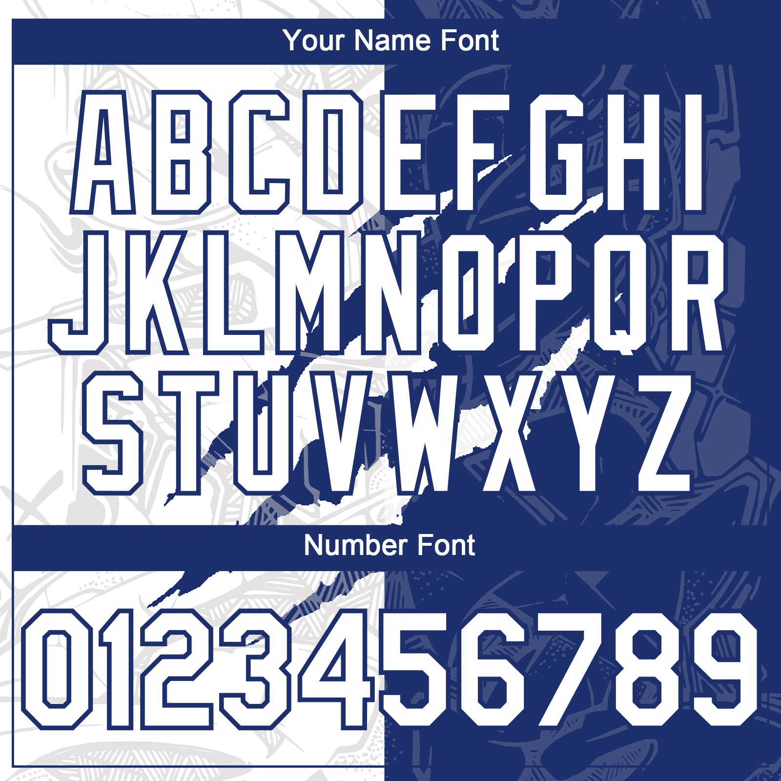 Custom Graffiti Pattern White-Royal 3D Scratch Authentic Baseball Jersey