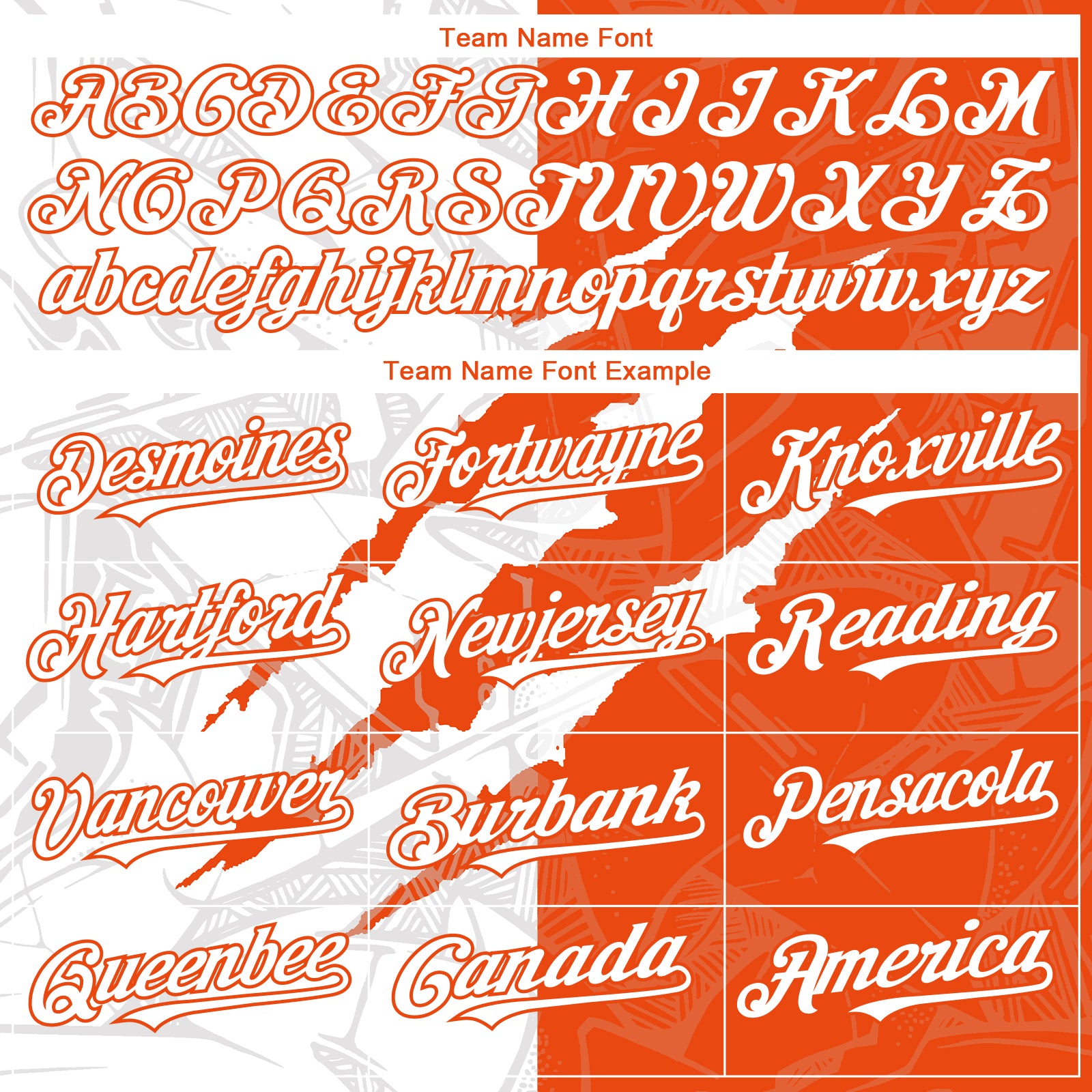 Custom Graffiti Pattern White-Orange 3D Scratch Authentic Baseball Jersey