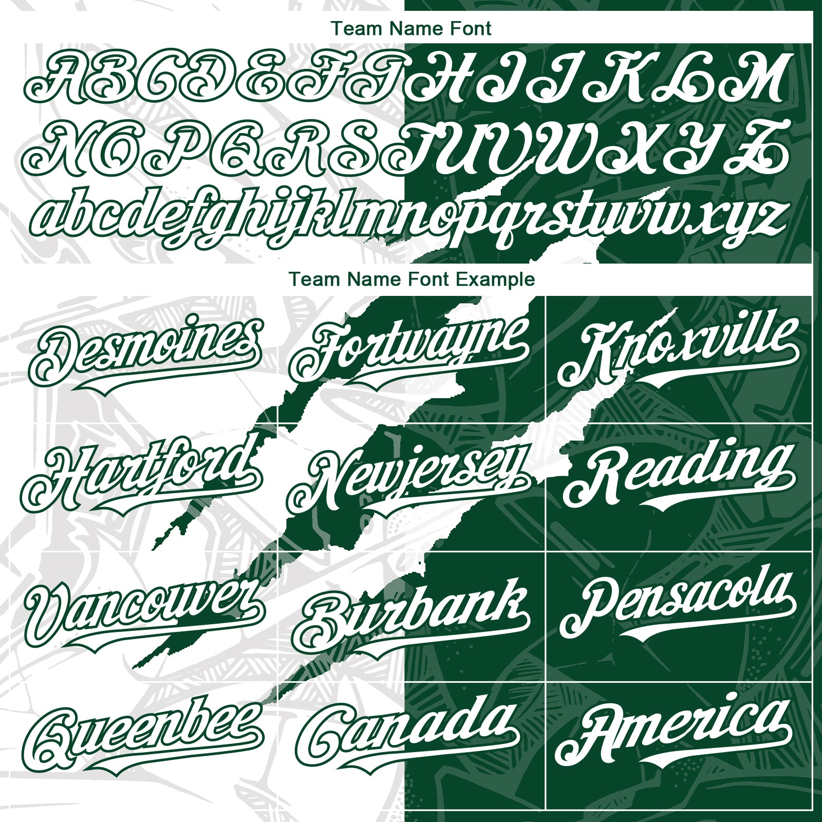 Custom Graffiti Pattern White-Green 3D Scratch Authentic Baseball Jersey