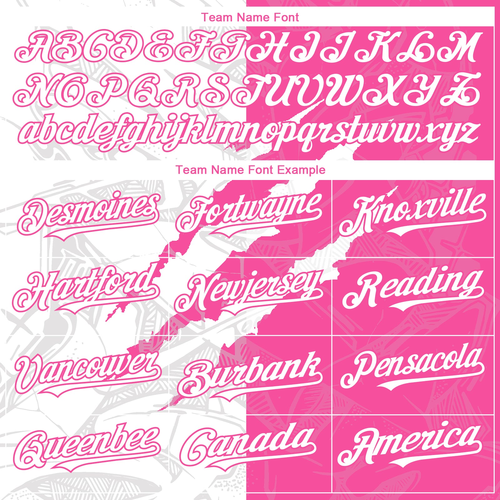 Custom Graffiti Pattern White-Pink 3D Scratch Authentic Baseball Jersey