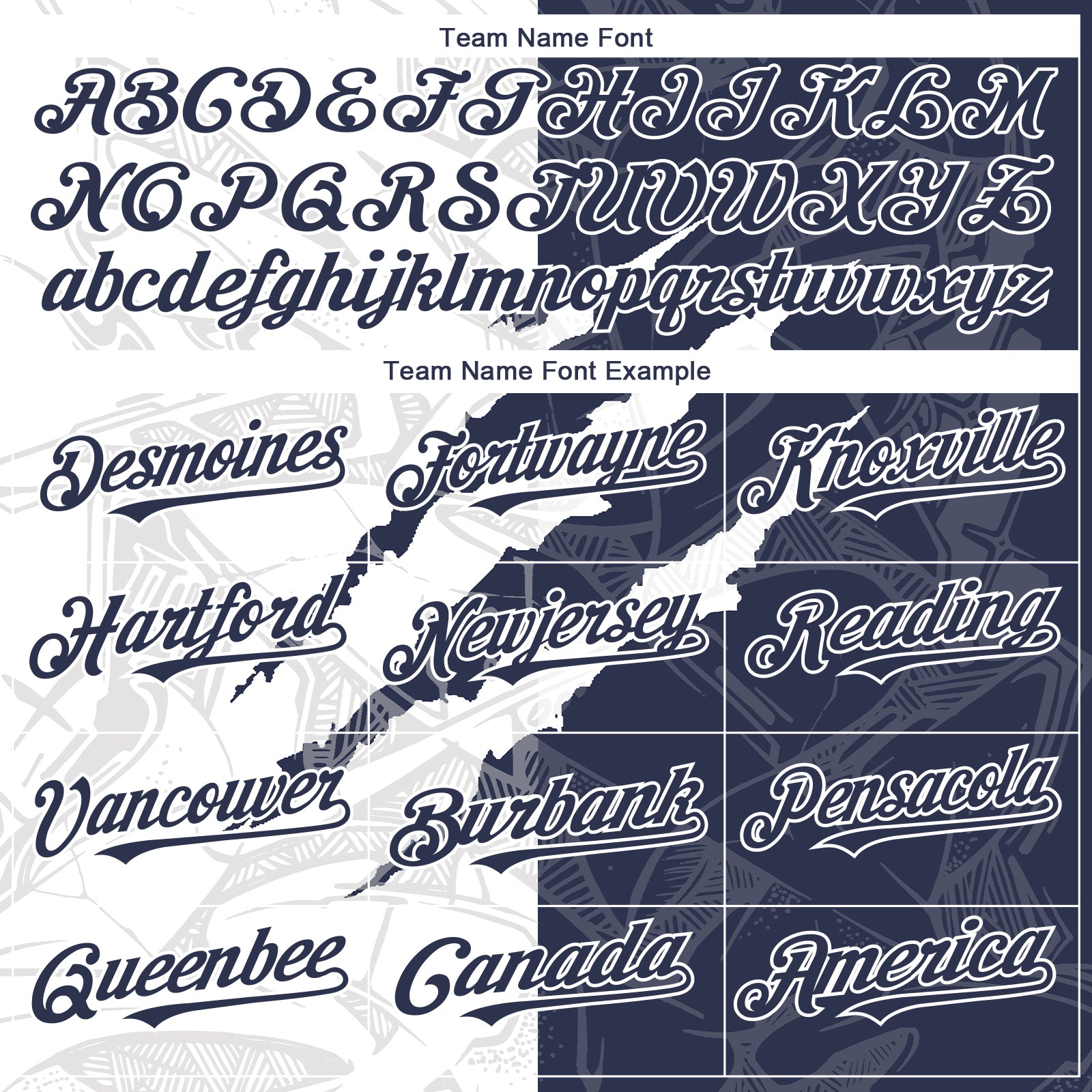 Custom Graffiti Pattern Navy-White 3D Scratch Authentic Baseball Jersey