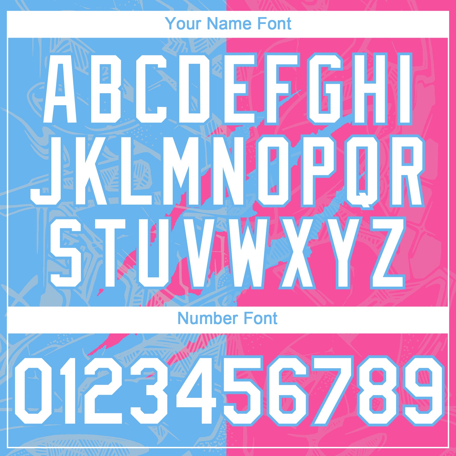 Custom Graffiti Pattern White Pink-Sky Blue 3D Scratch Authentic Baseball Jersey