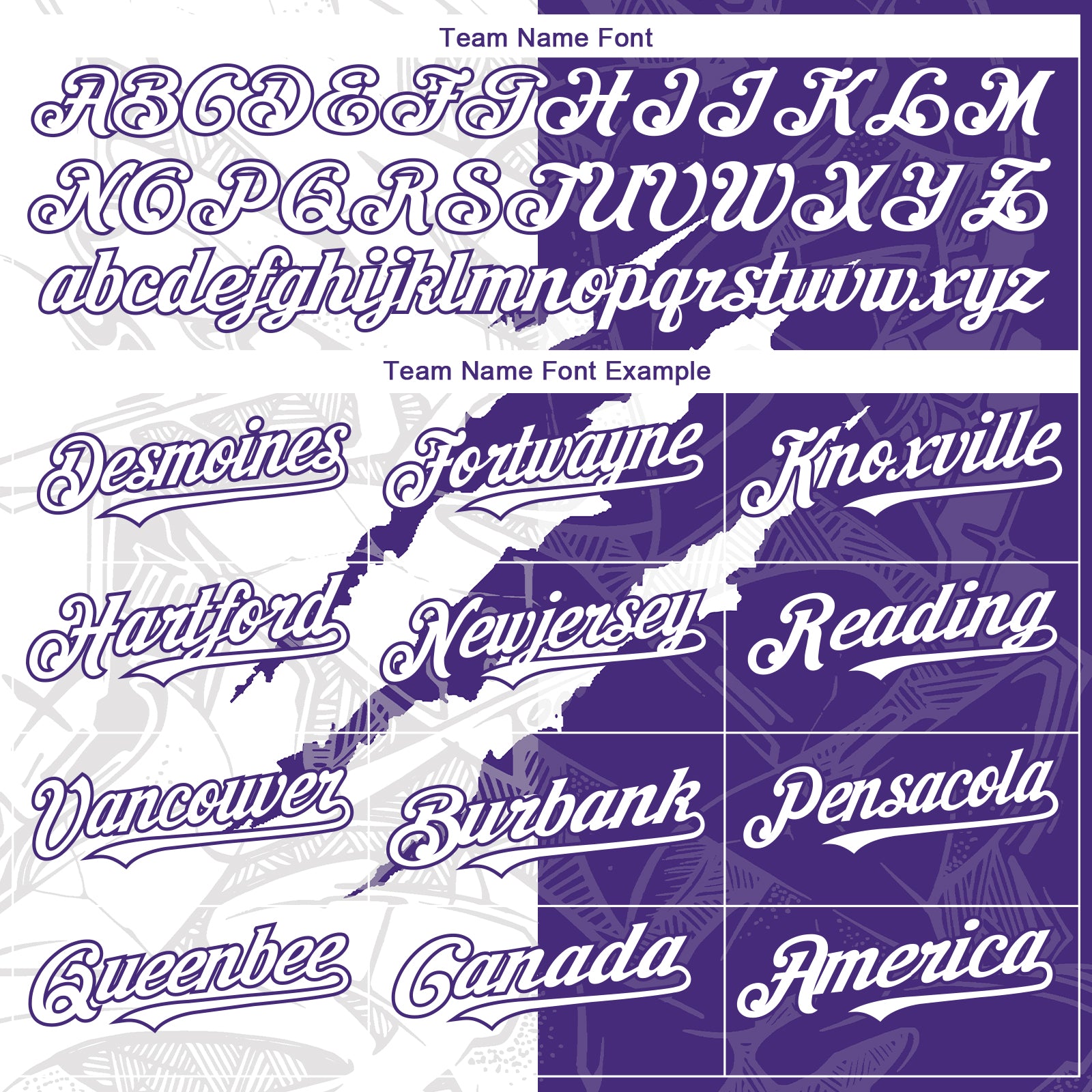 Custom Graffiti Pattern White-Purple 3D Scratch Authentic Baseball Jersey