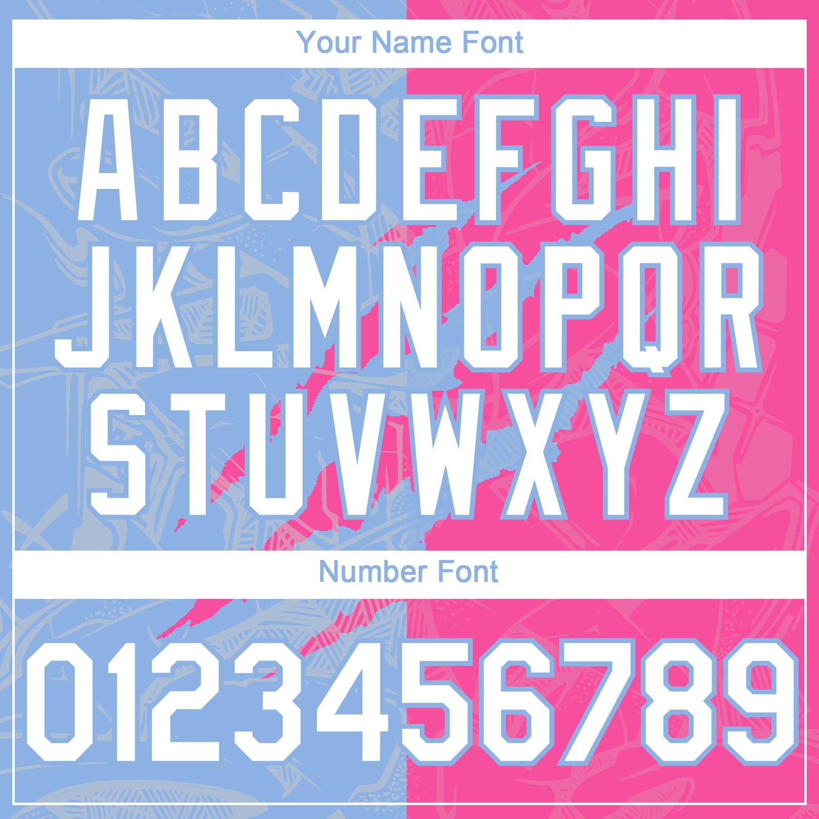 Custom Graffiti Pattern White Pink-Light Blue 3D Scratch Authentic Baseball Jersey