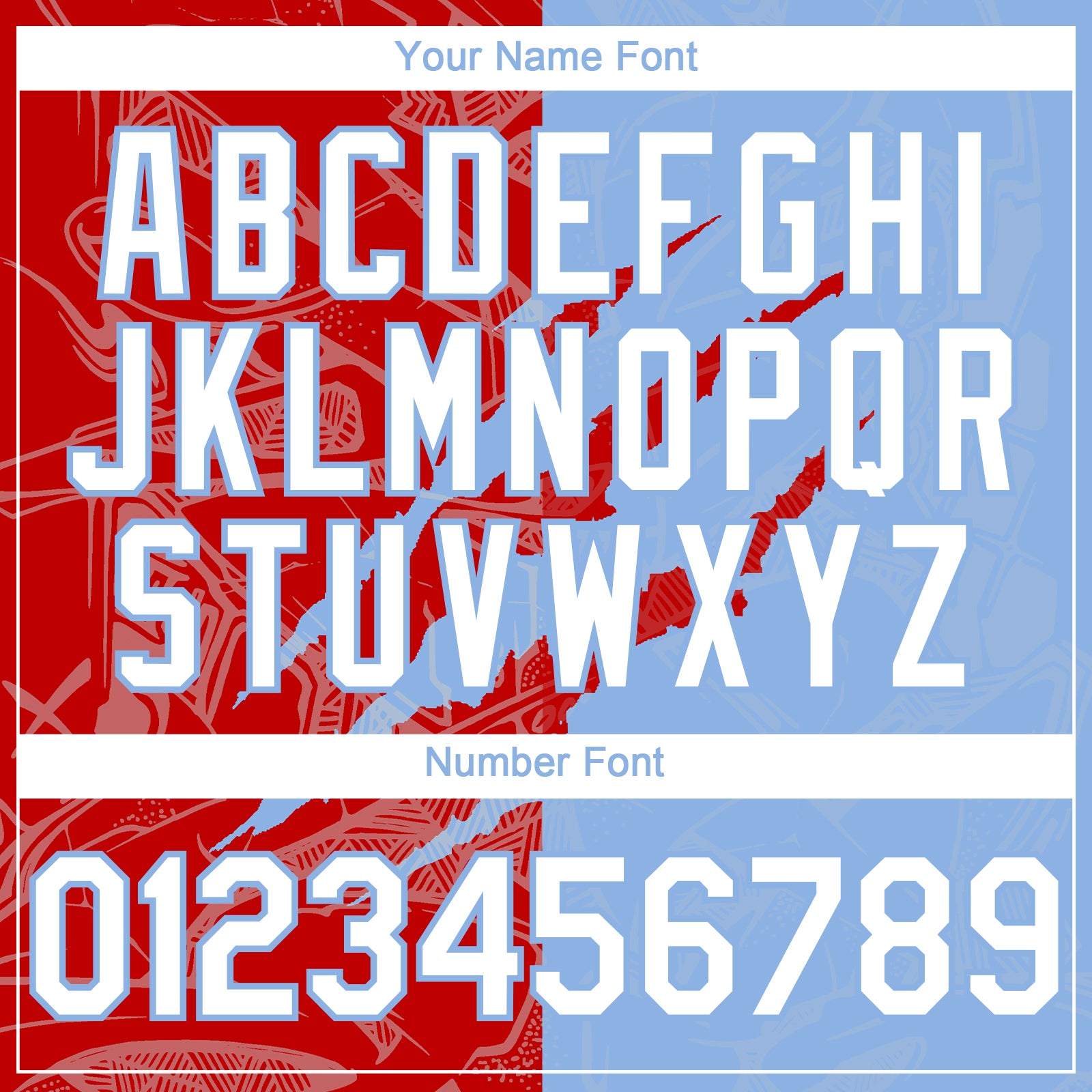 Custom Graffiti Pattern White Light Blue-Red 3D Scratch Authentic Baseball Jersey