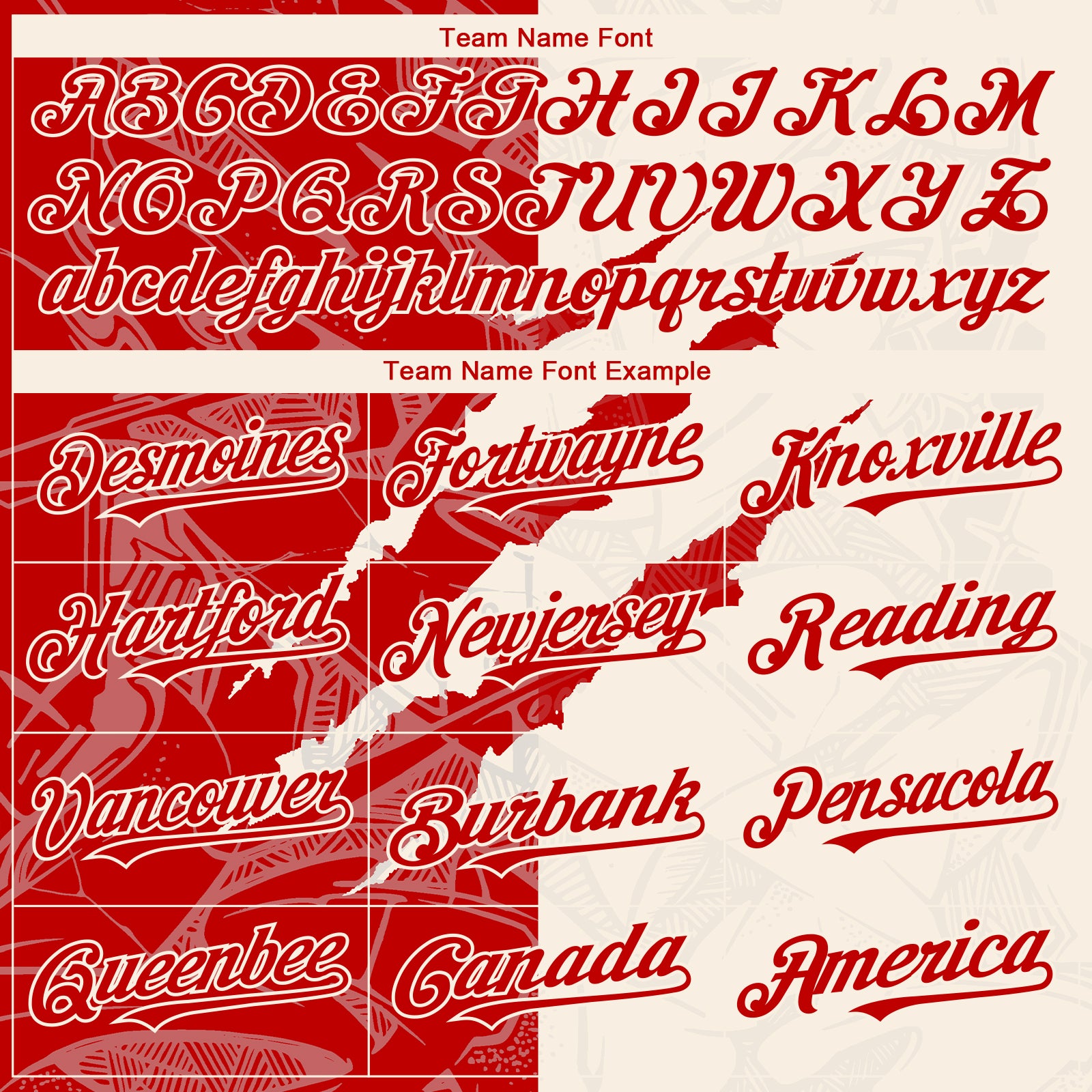 Custom Graffiti Pattern Red-Cream 3D Scratch Authentic Baseball Jersey