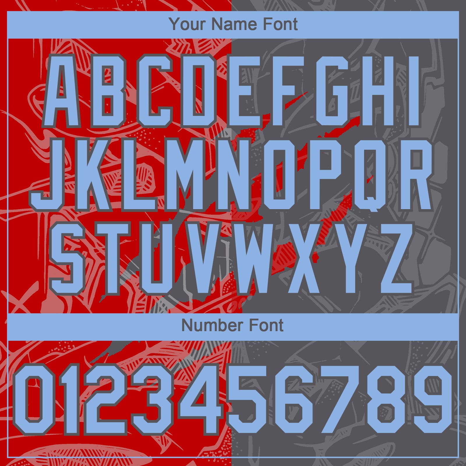 Custom Graffiti Pattern Light Blue Steel Gray-Red 3D Scratch Authentic Baseball Jersey