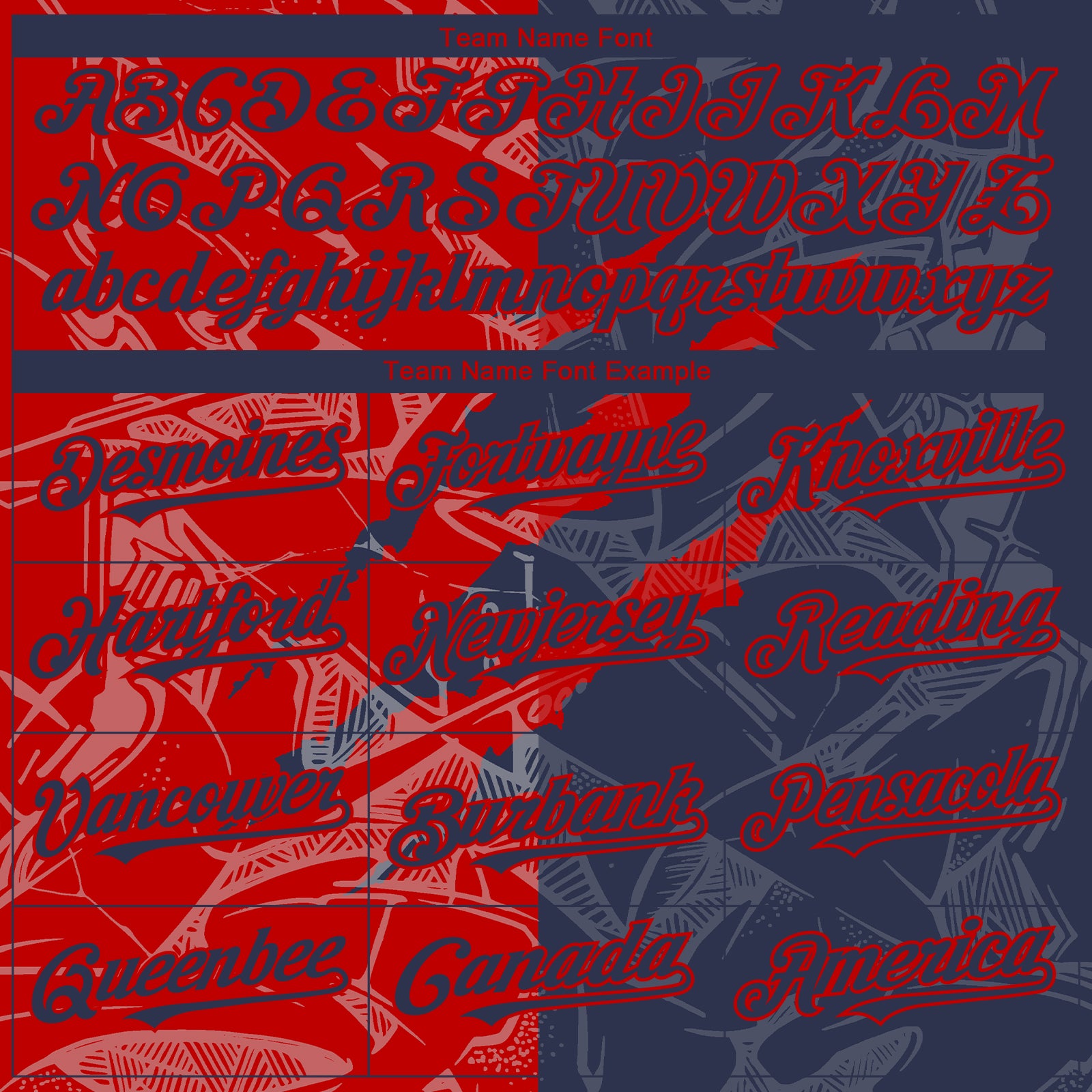 Custom Graffiti Pattern Navy-Red 3D Scratch Authentic Baseball Jersey