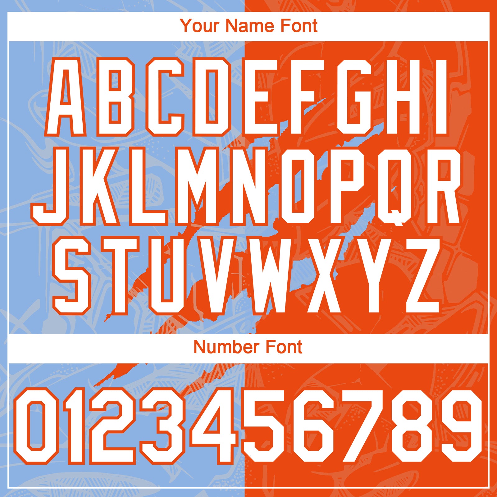 Custom Graffiti Pattern White Orange-Light Blue 3D Scratch Authentic Baseball Jersey