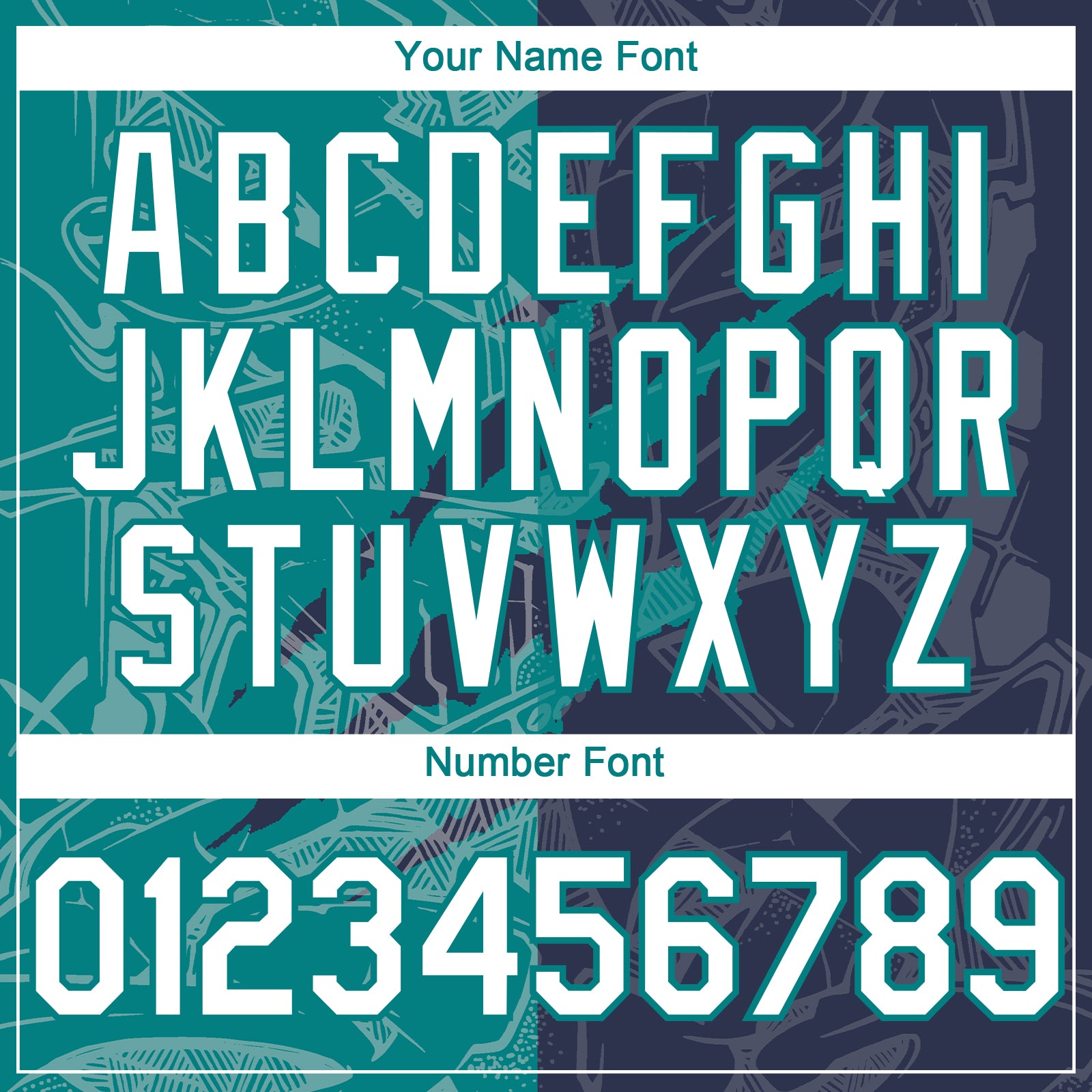 Custom Graffiti Pattern White Navy-Teal 3D Scratch Authentic Baseball Jersey