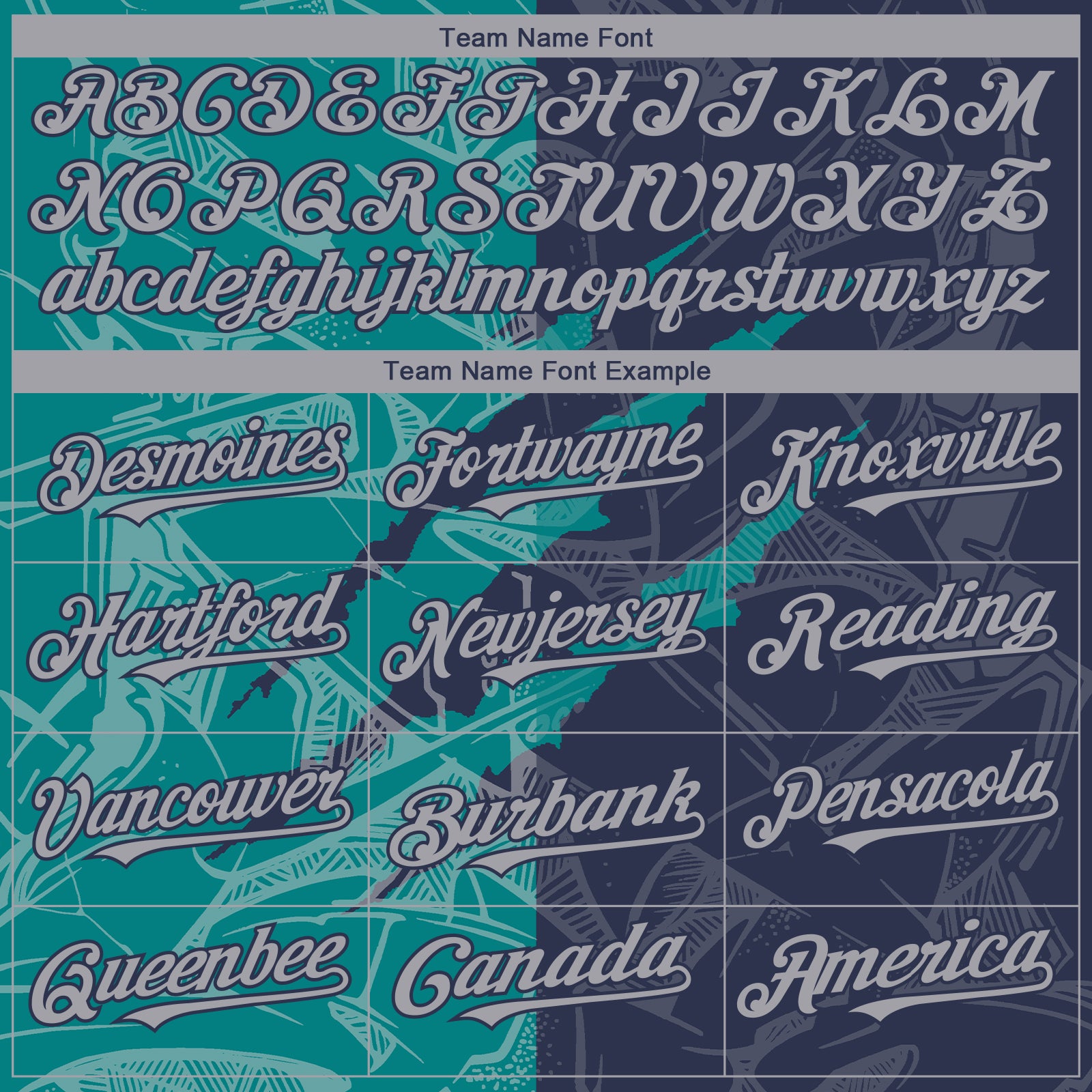 Custom Graffiti Pattern Gray Navy-Teal 3D Scratch Authentic Baseball Jersey