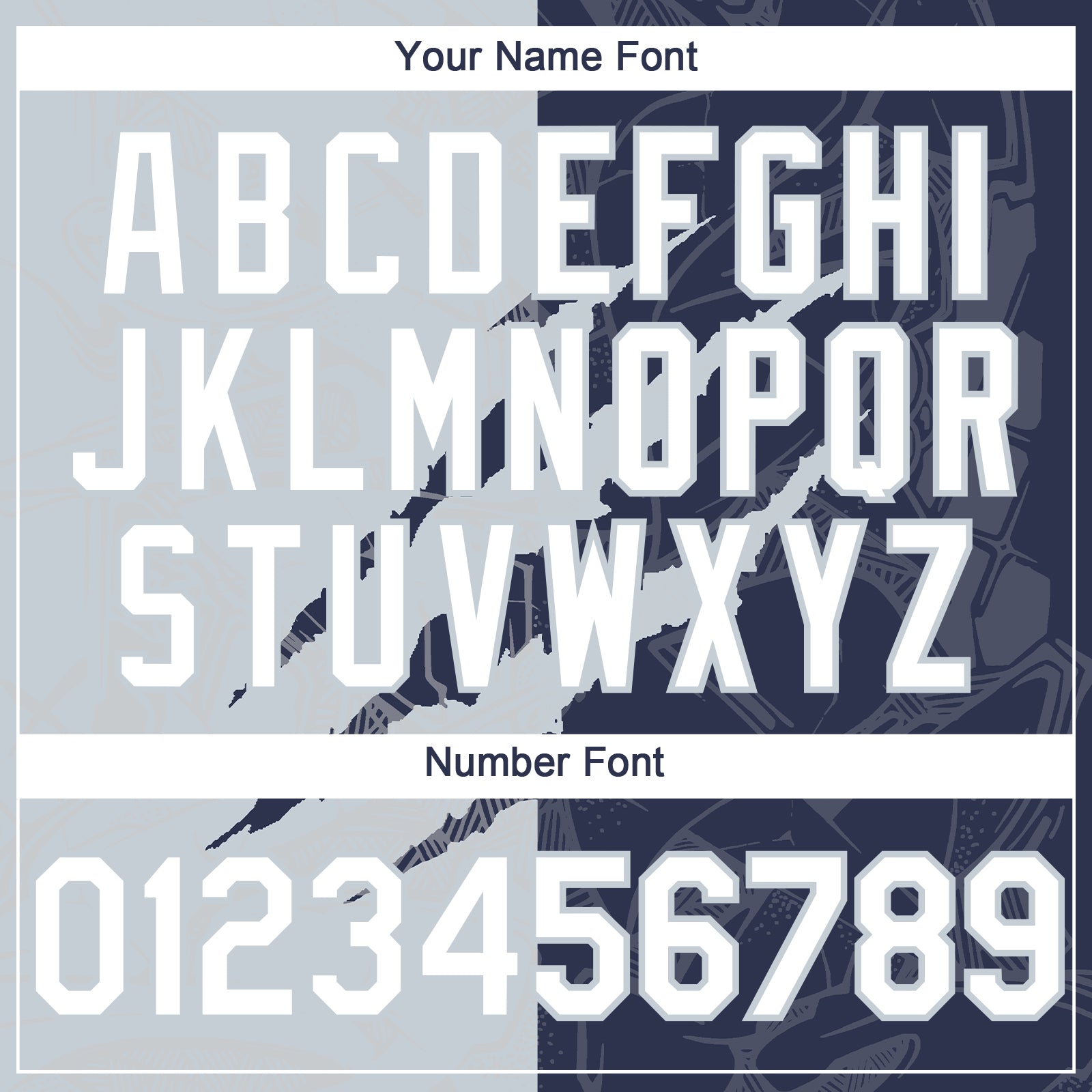 Custom Graffiti Pattern White Navy-Silver 3D Scratch Authentic Baseball Jersey