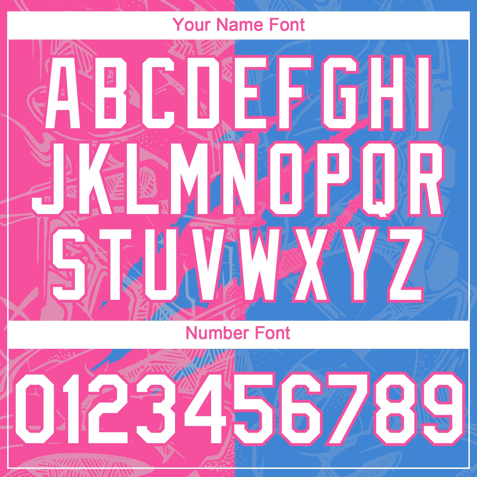 Custom Graffiti Pattern White Electric Blue-Pink 3D Scratch Authentic Baseball Jersey