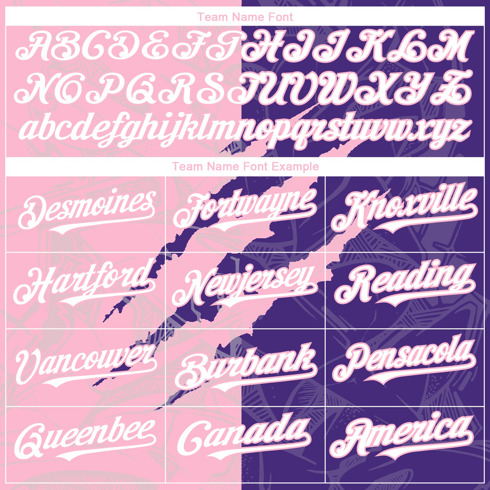 Custom Graffiti Pattern White Purple-Light Pink 3D Scratch Authentic Baseball Jersey