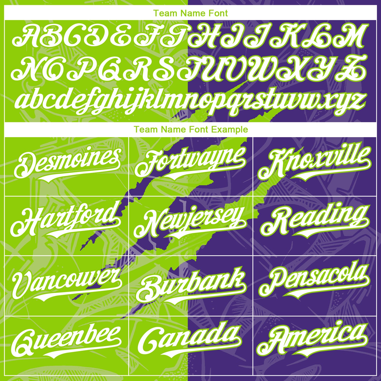 Custom Graffiti Pattern White Purple-Neon Green 3D Scratch Authentic Baseball Jersey