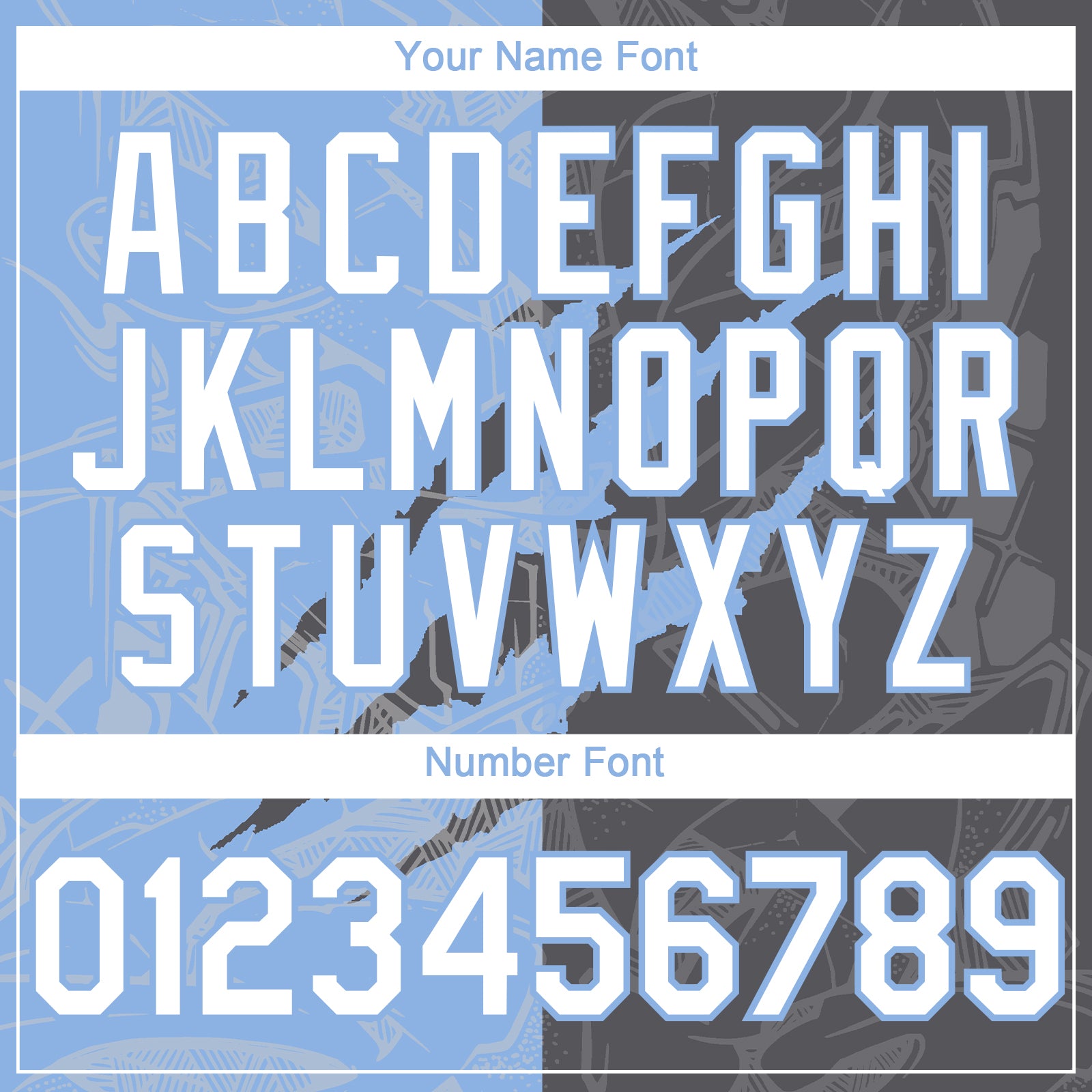 Custom Graffiti Pattern White Steel Gray-Light Blue 3D Scratch Authentic Baseball Jersey