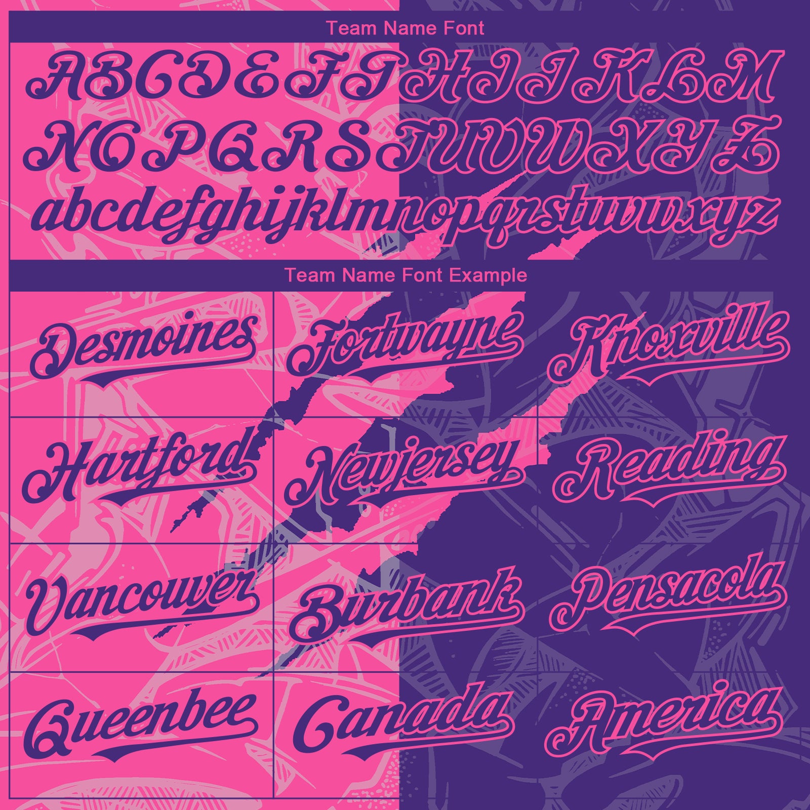 Custom Graffiti Pattern Purple-Pink 3D Scratch Authentic Baseball Jersey