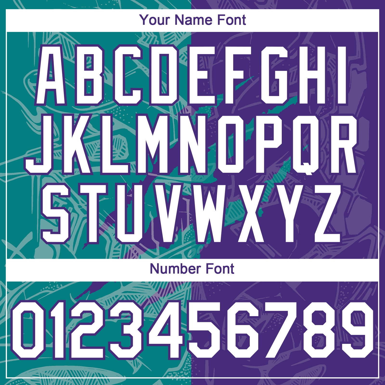 Custom Graffiti Pattern White Purple-Teal 3D Scratch Authentic Baseball Jersey