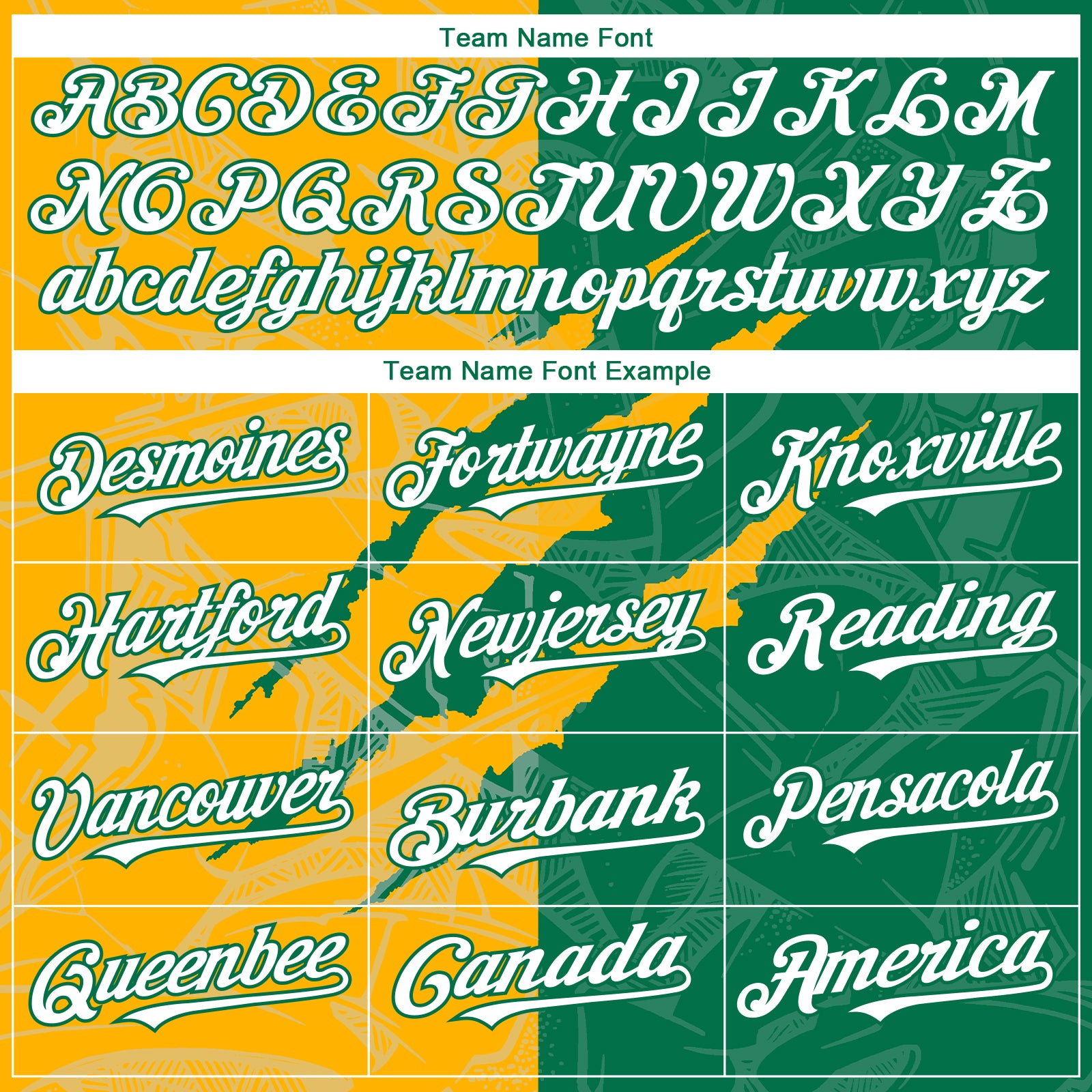 Custom Graffiti Pattern White Kelly Green-Gold 3D Scratch Authentic Baseball Jersey