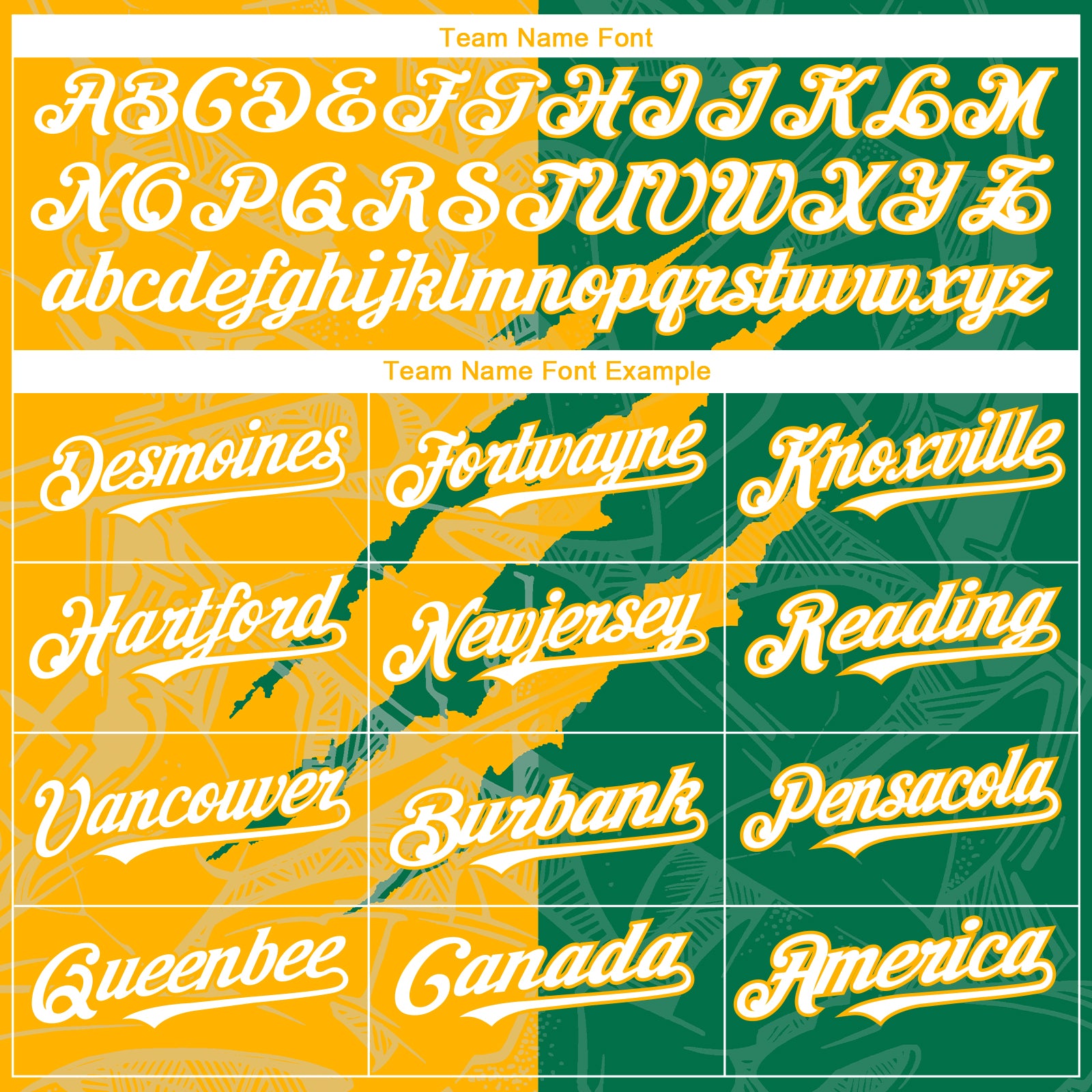 Custom Graffiti Pattern White Kelly Green-Gold 3D Scratch Authentic Baseball Jersey