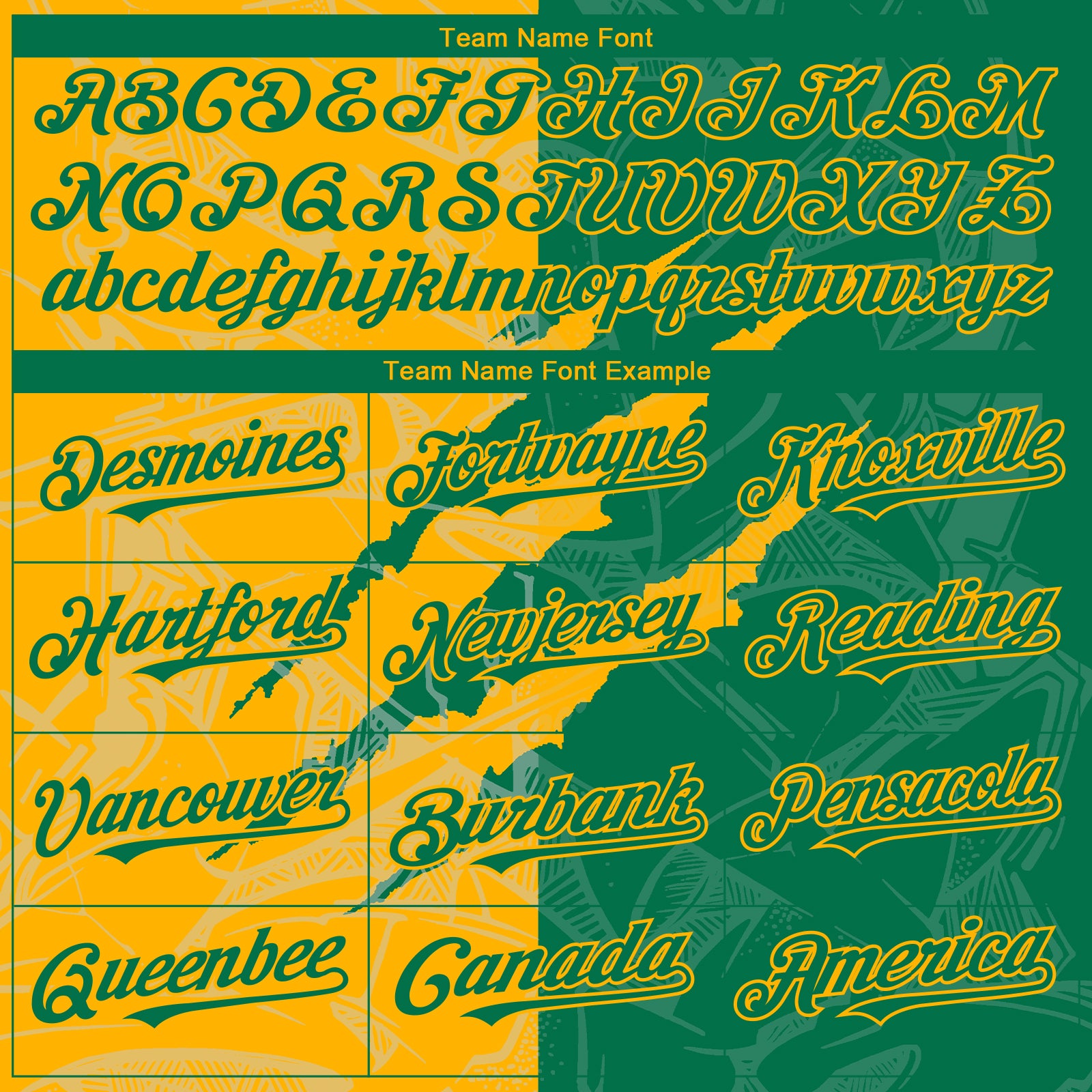 Custom Graffiti Pattern Kelly Green-Gold 3D Scratch Authentic Baseball Jersey