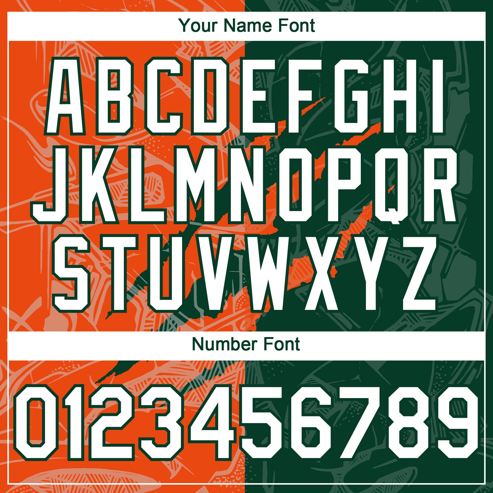 Custom Graffiti Pattern White Green-Orange 3D Scratch Authentic Baseball Jersey