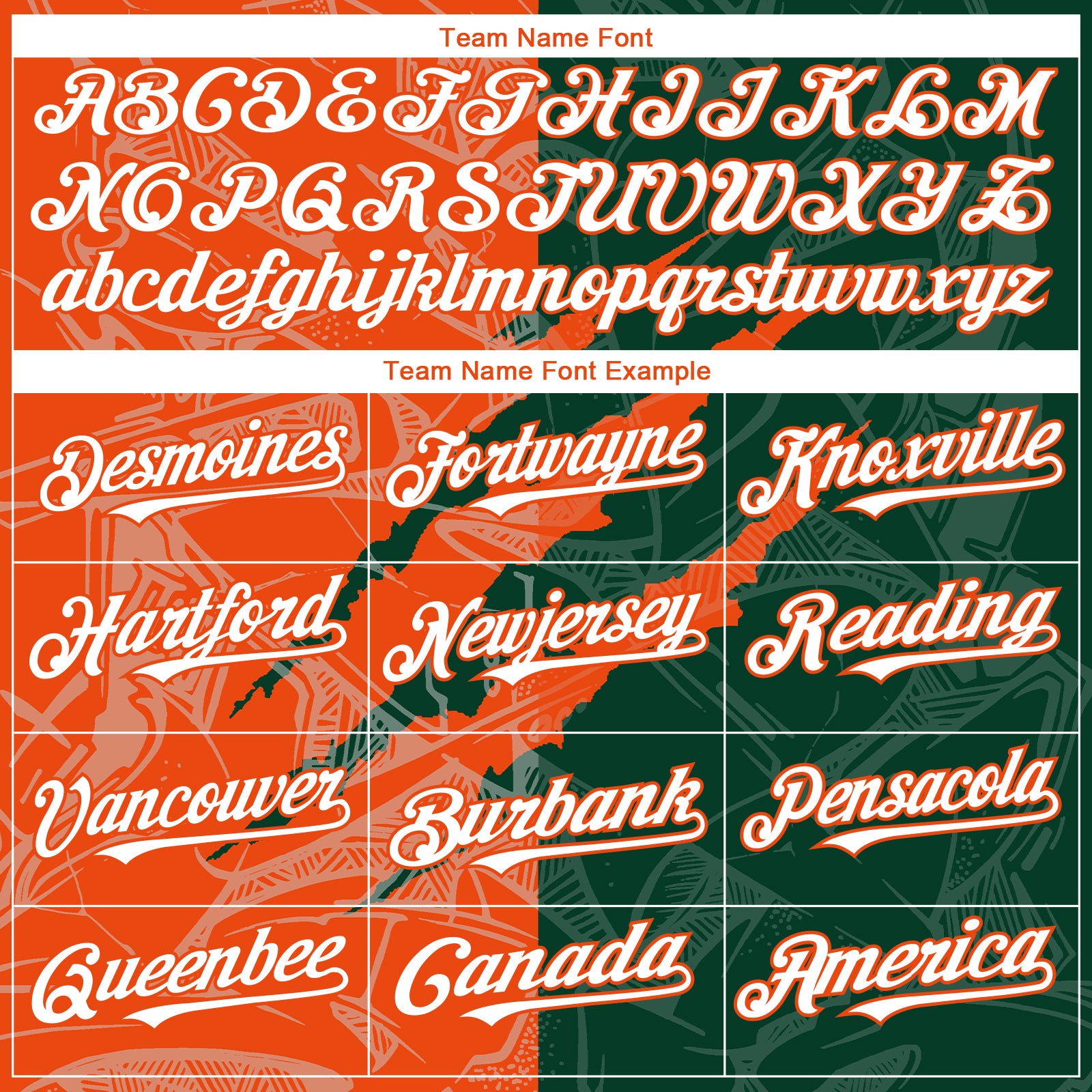 Custom Graffiti Pattern White Green-Orange 3D Scratch Authentic Baseball Jersey