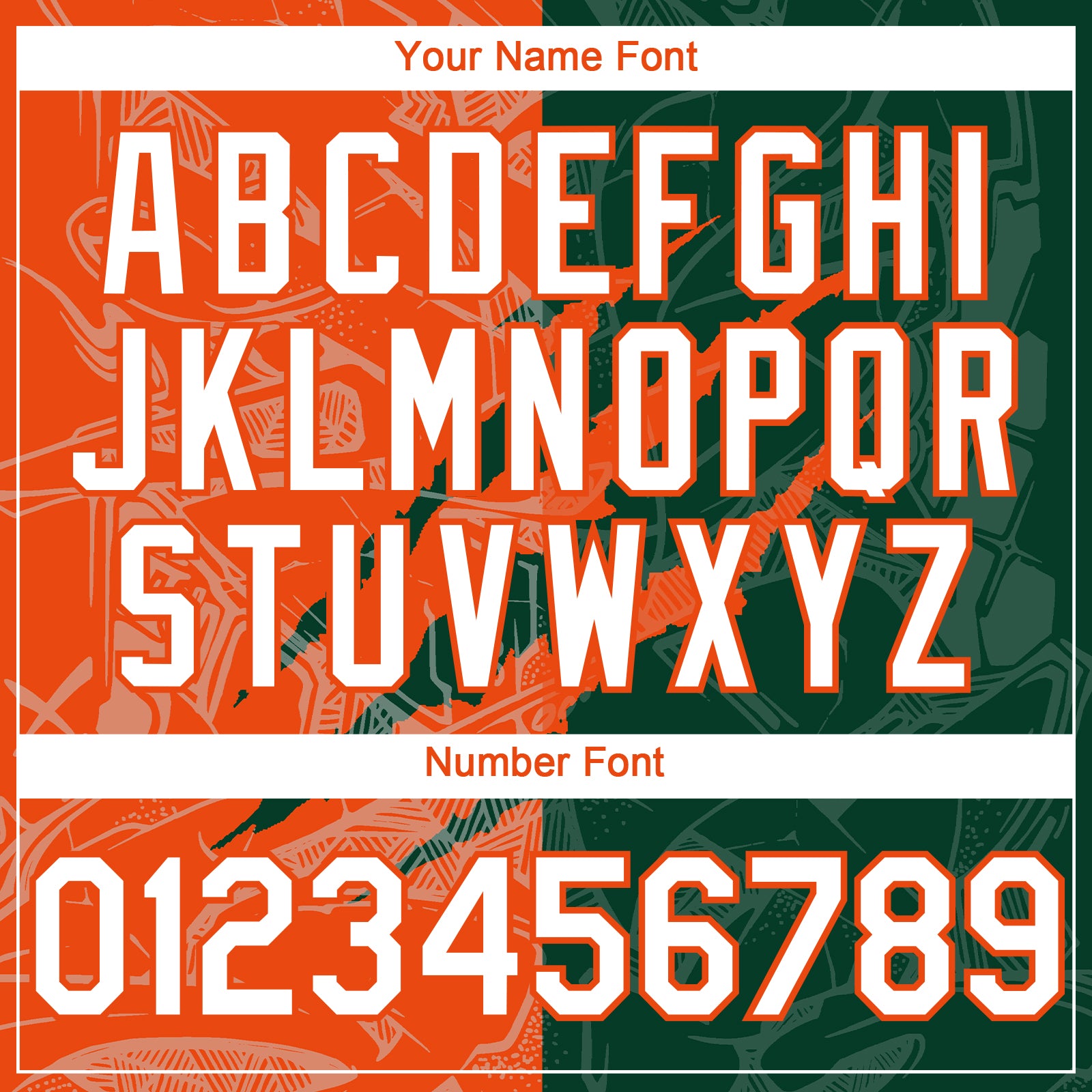 Custom Graffiti Pattern White Green-Orange 3D Scratch Authentic Baseball Jersey