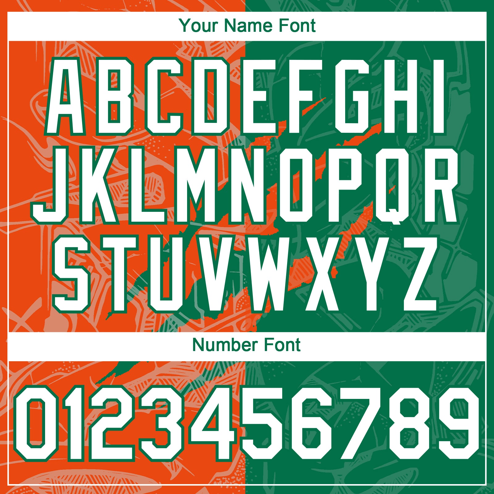 Custom Graffiti Pattern White Kelly Green-Orange 3D Scratch Authentic Baseball Jersey