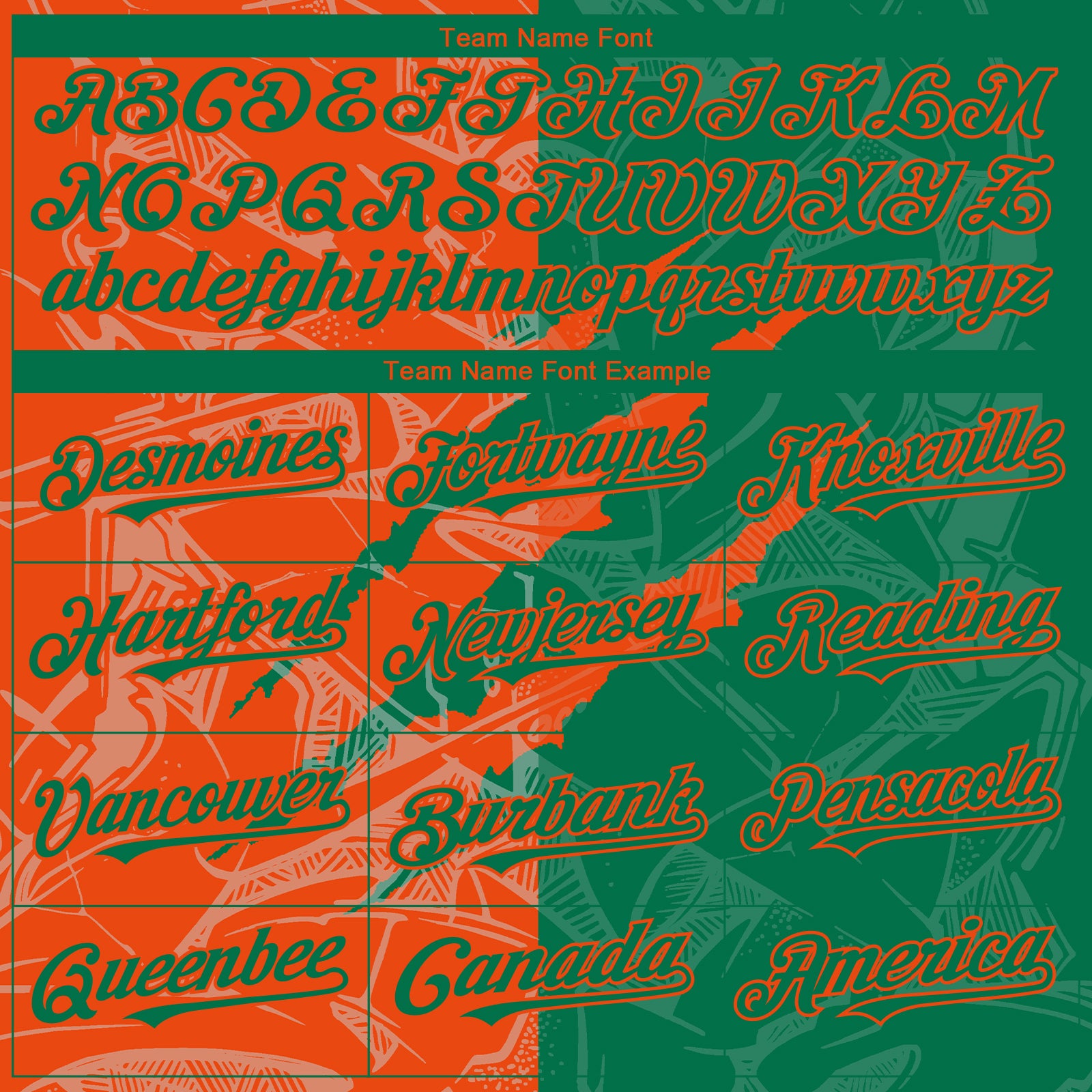 Custom Graffiti Pattern Kelly Green-Orange 3D Scratch Authentic Baseball Jersey