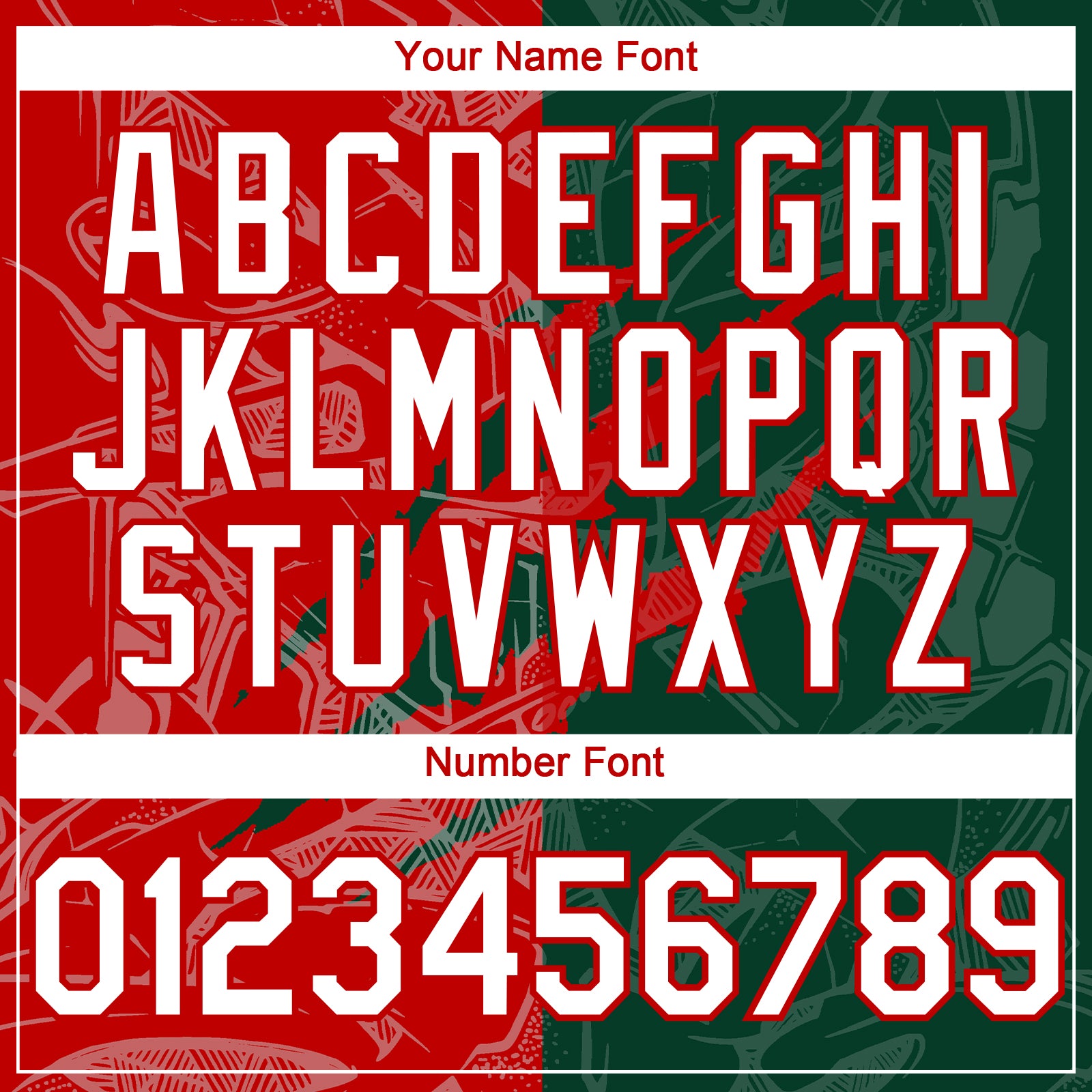 Custom Graffiti Pattern White Green-Red 3D Scratch Authentic Baseball Jersey