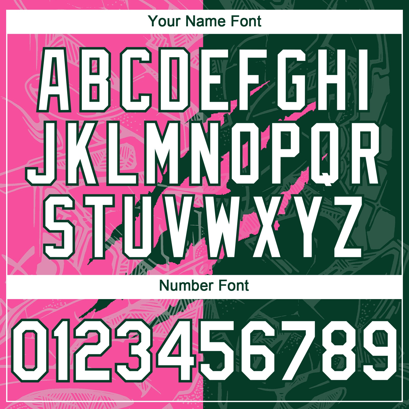 Custom Graffiti Pattern White Green-Pink 3D Scratch Authentic Baseball Jersey