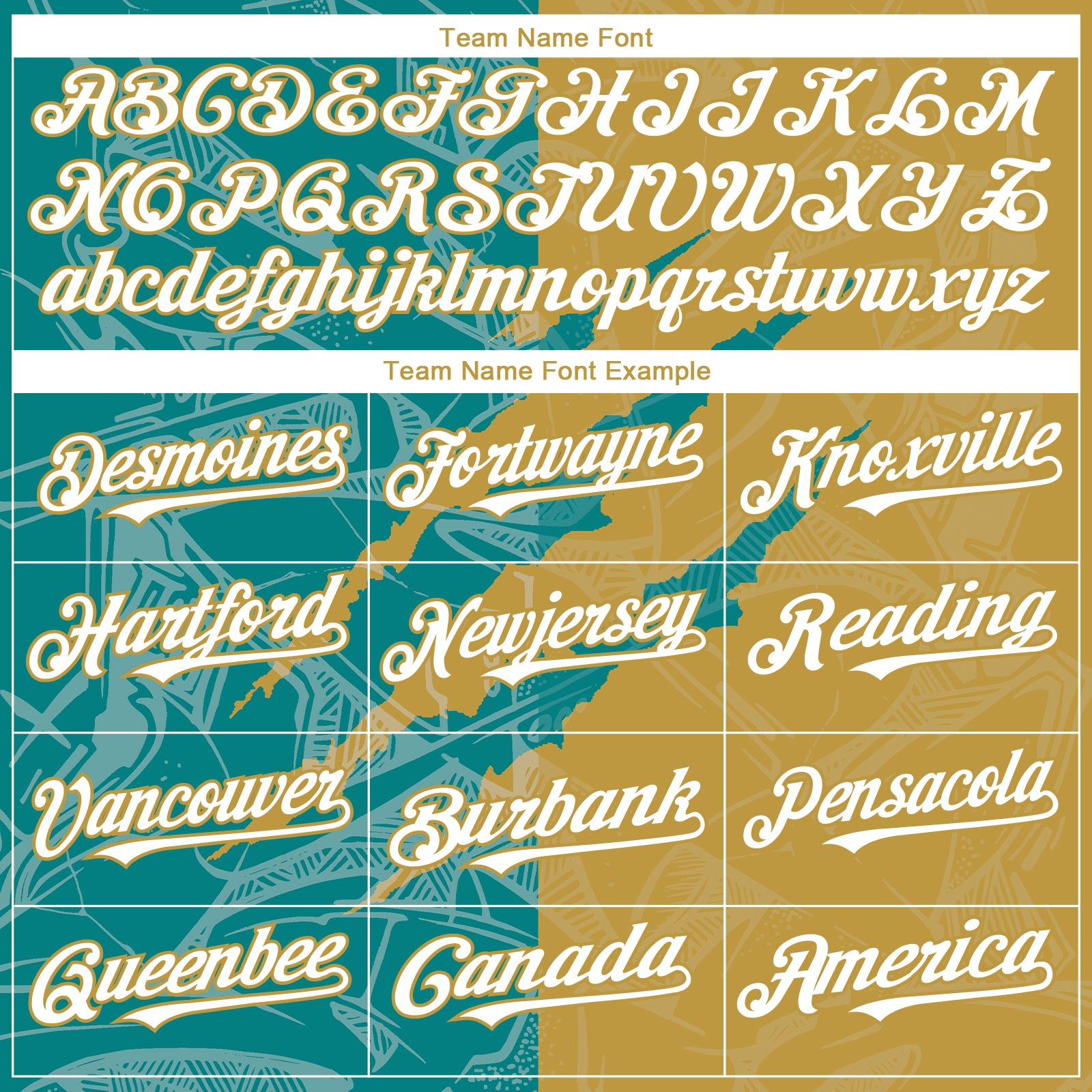 Custom Graffiti Pattern White Teal-Old Gold 3D Scratch Authentic Baseball Jersey