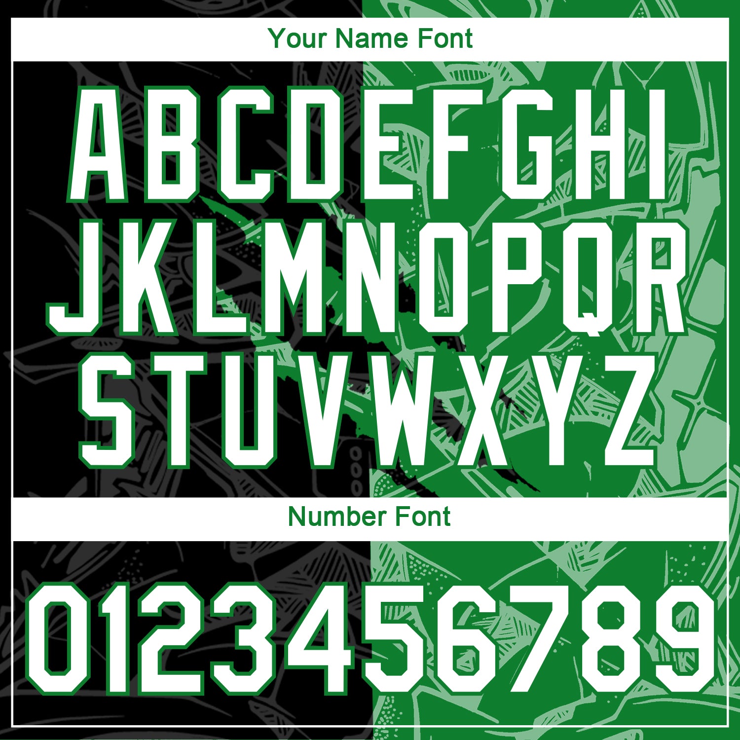 Custom Graffiti Pattern White Black-Grass Green Scratch 3D Performance T-Shirt