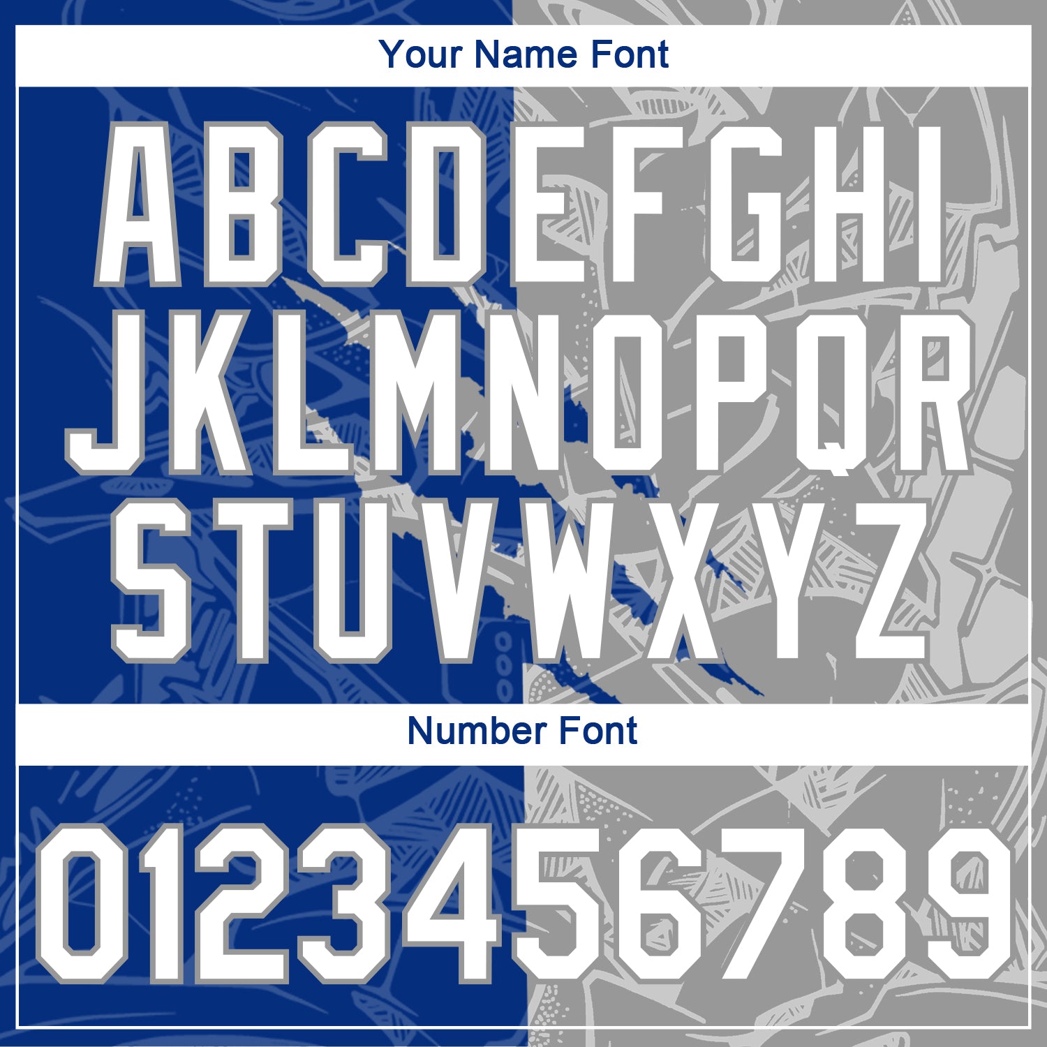 Custom Graffiti Pattern White Royal-Gray Scratch 3D Performance T-Shirt