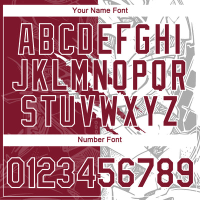 Custom Graffiti Pattern Crimson-White Scratch 3D Performance T-Shirt