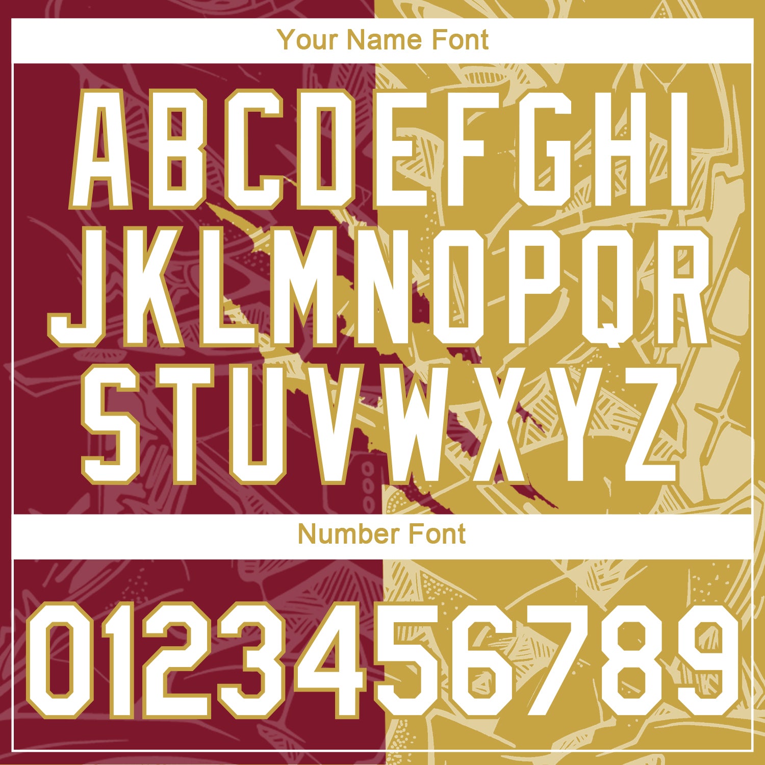 Custom Graffiti Pattern White Crimson-Old Gold Scratch 3D Performance T-Shirt