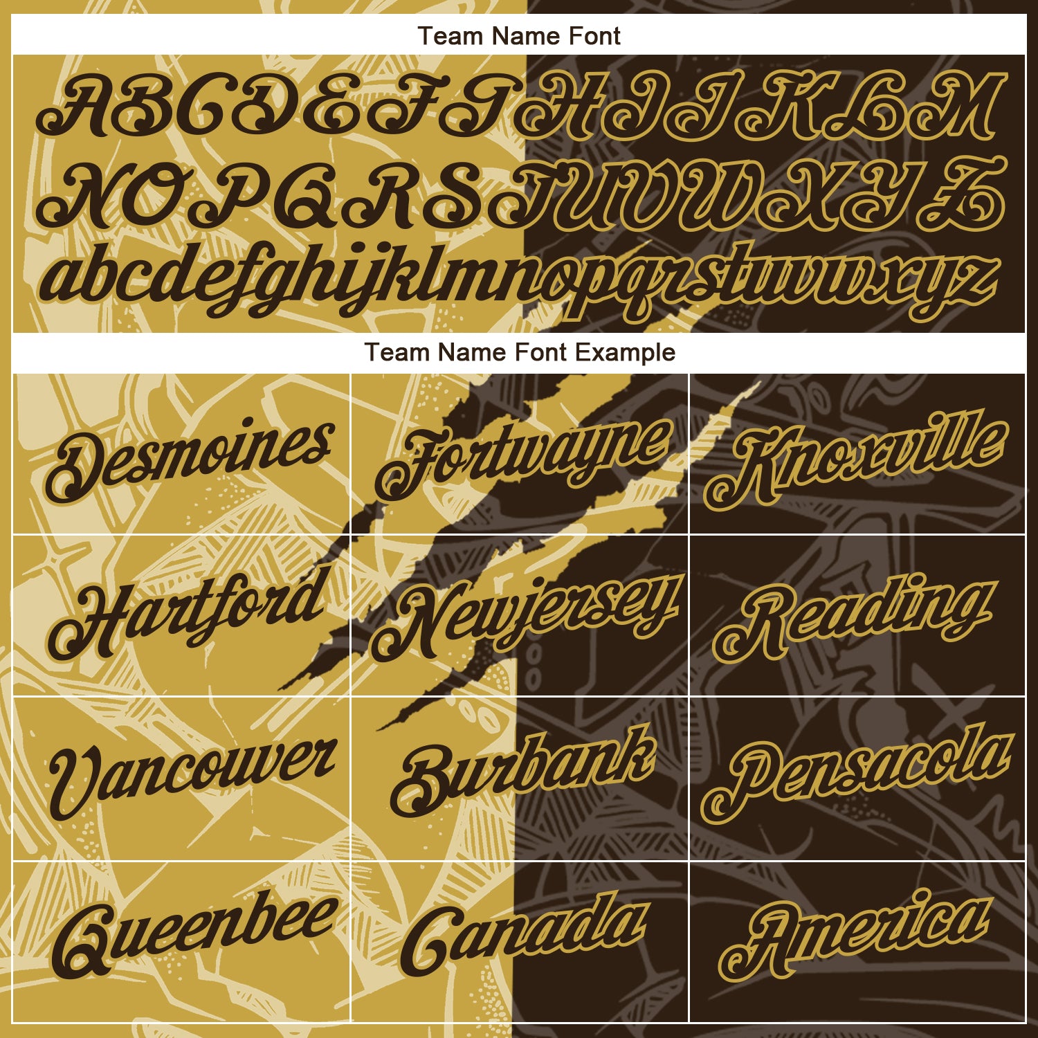 Custom Graffiti Pattern Brown-Old Gold Scratch 3D Performance T-Shirt