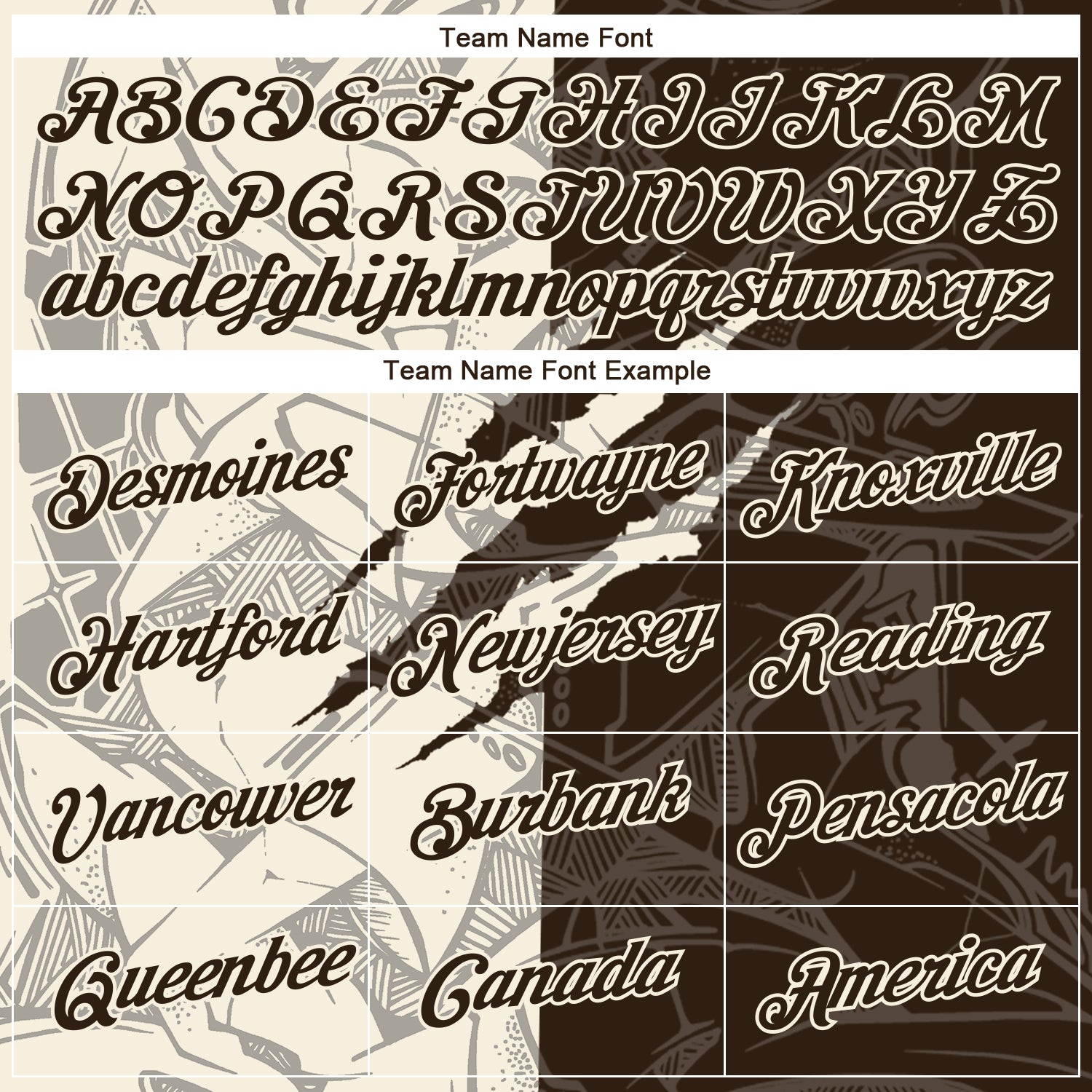 Custom Graffiti Pattern Brown-Cream Scratch 3D Performance T-Shirt