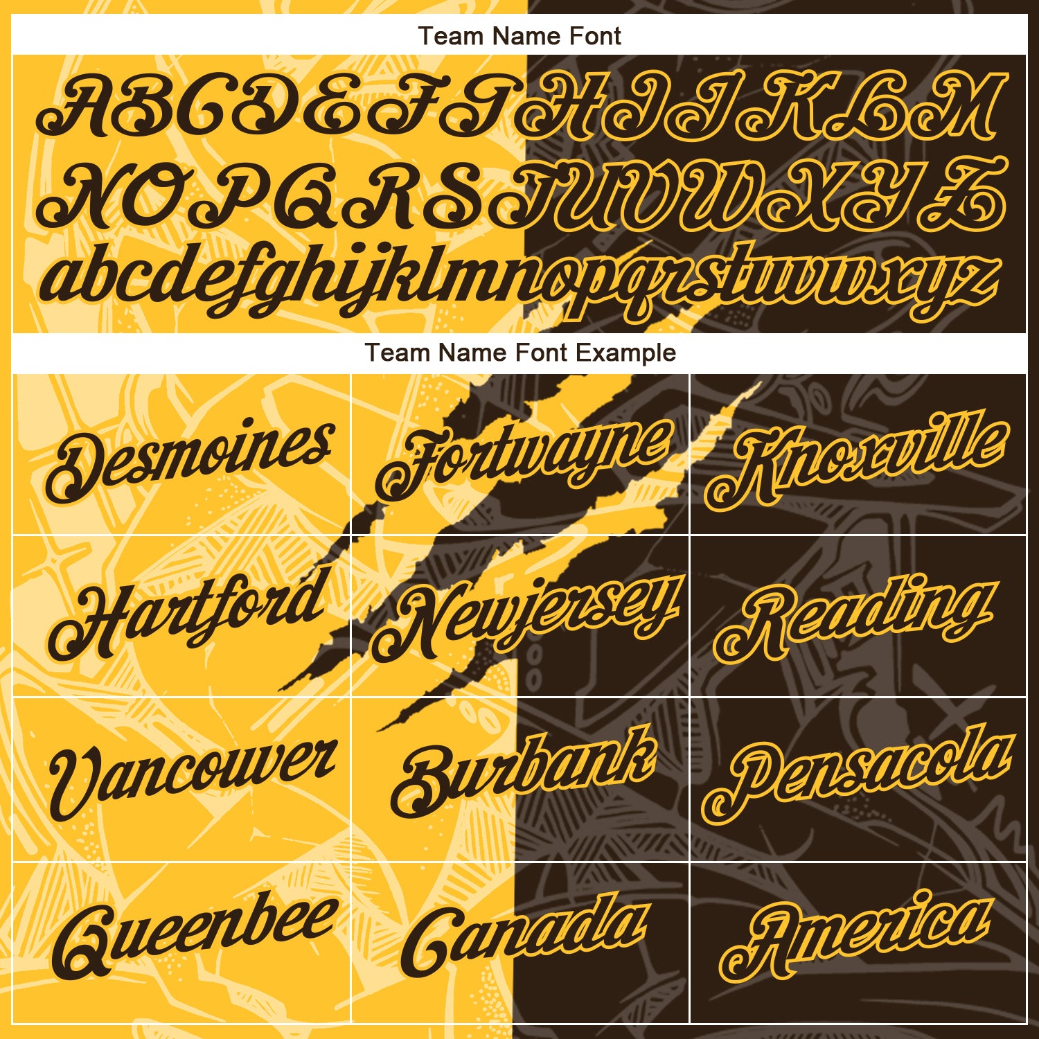 Custom Graffiti Pattern Brown-Gold Scratch 3D Performance T-Shirt