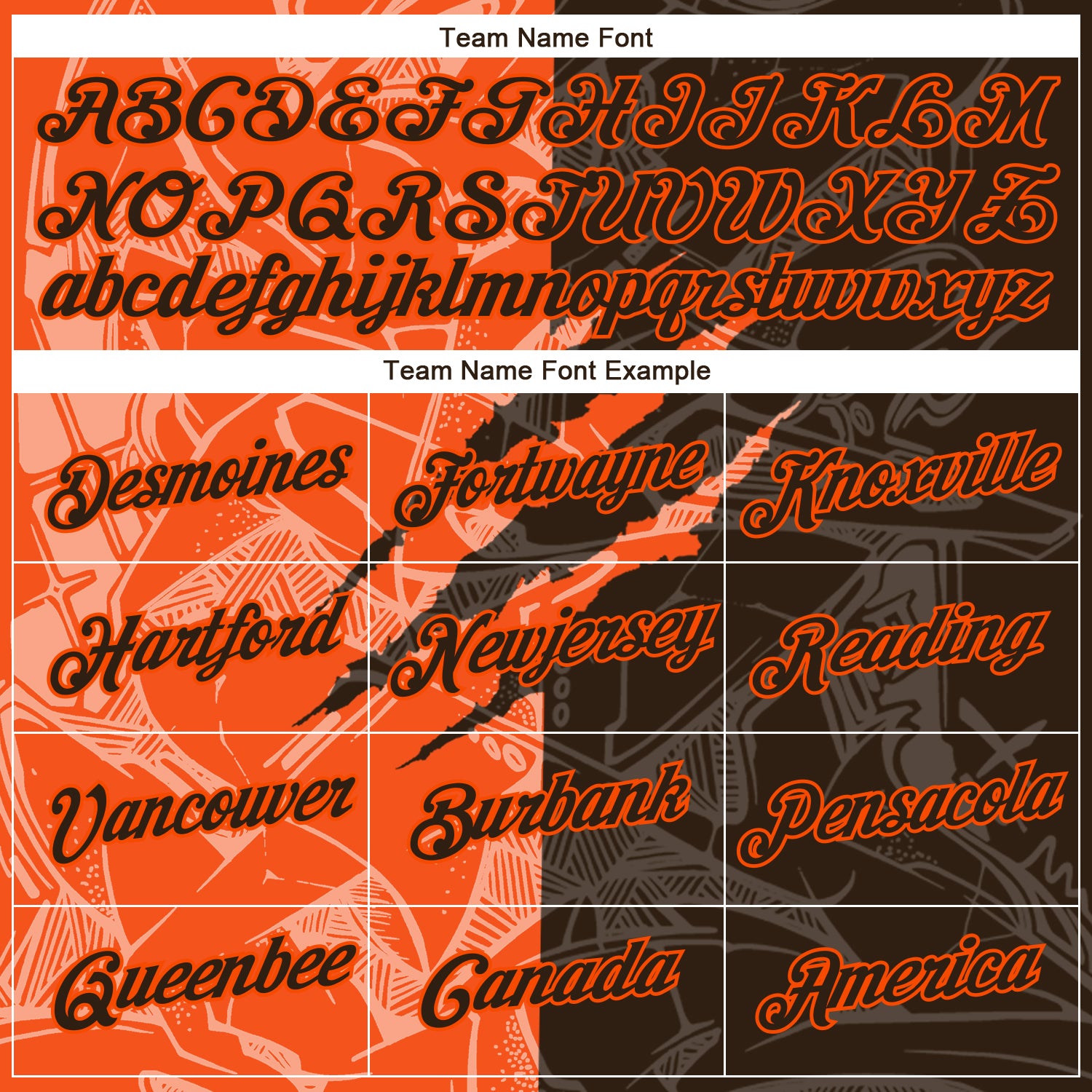 Custom Graffiti Pattern Brown-Orange Scratch 3D Performance T-Shirt