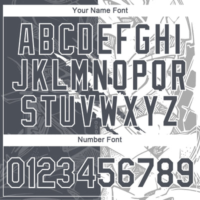 Custom Graffiti Pattern Steel Gray-White Scratch 3D Performance T-Shirt