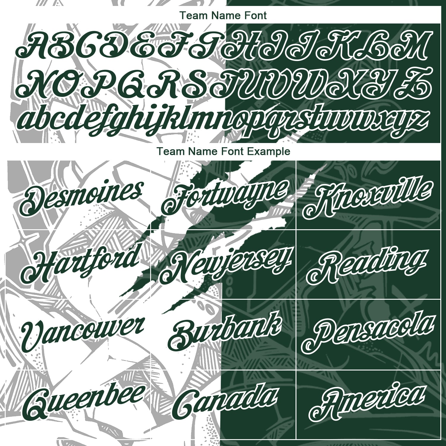 Custom Graffiti Pattern Green-White Scratch 3D Performance T-Shirt