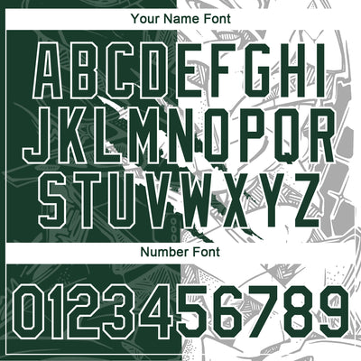 Custom Graffiti Pattern Green-White Scratch 3D Performance T-Shirt