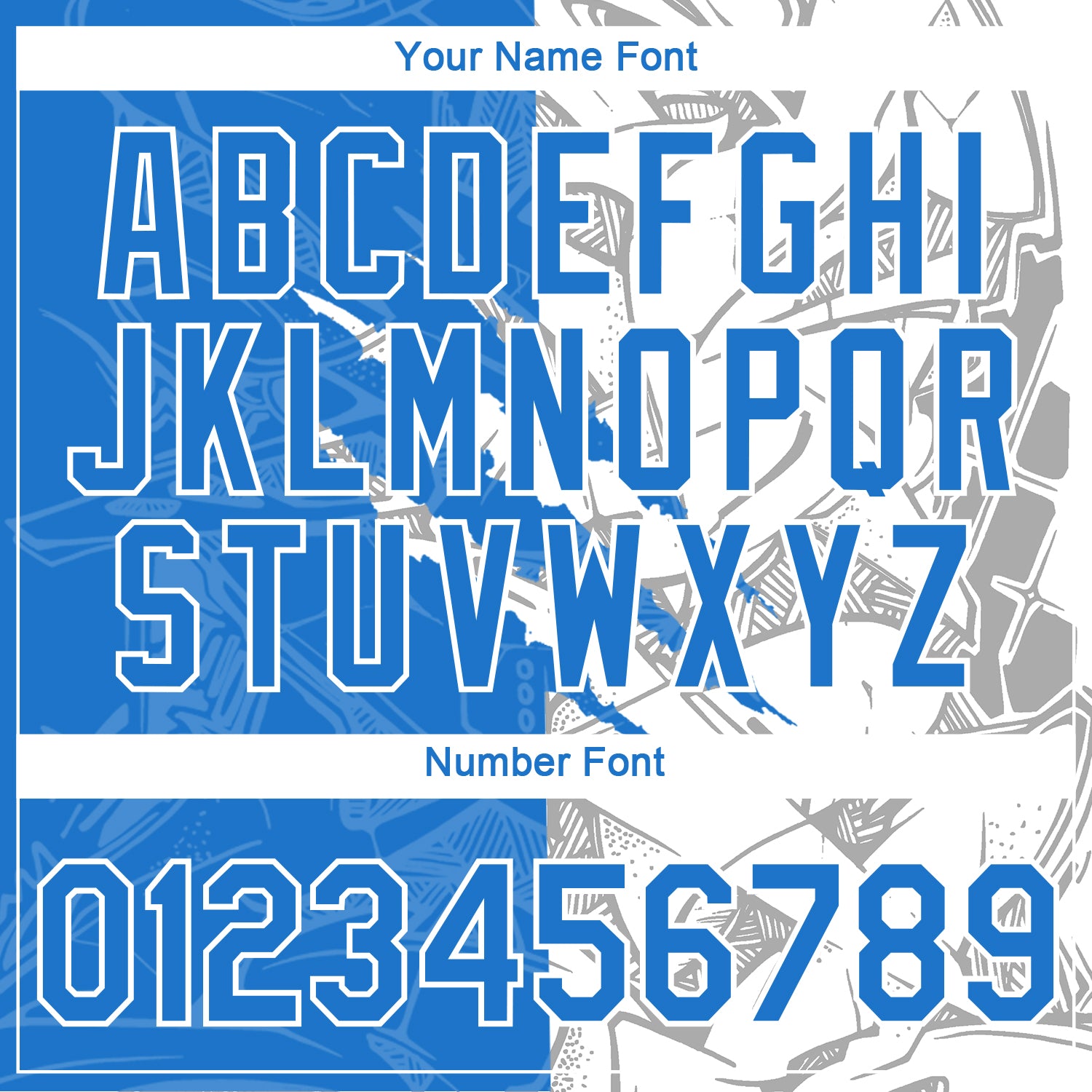 Custom Graffiti Pattern Powder Blue-White Scratch 3D Performance T-Shirt