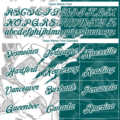 Custom Graffiti Pattern Teal-White Scratch 3D Performance T-Shirt