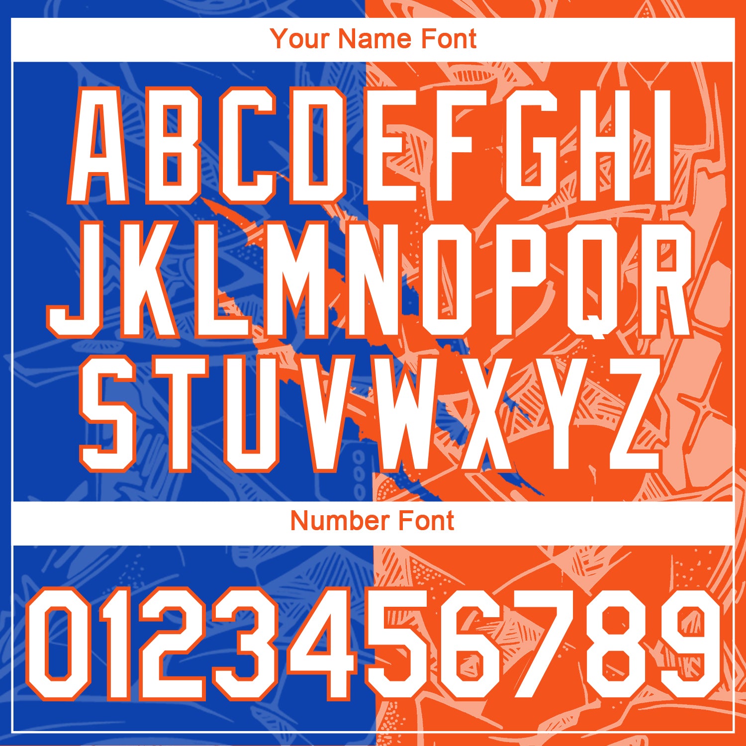 Custom Graffiti Pattern White Thunder Blue-Orange Scratch 3D Performance T-Shirt