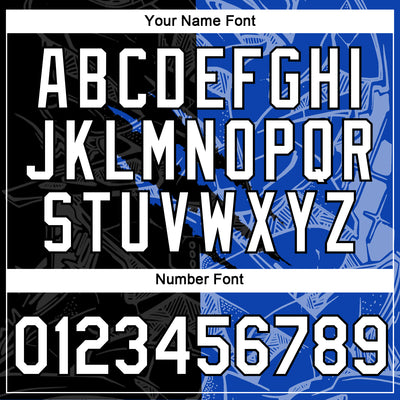 Custom Graffiti Pattern White Black-Thunder Blue Scratch 3D Performance T-Shirt