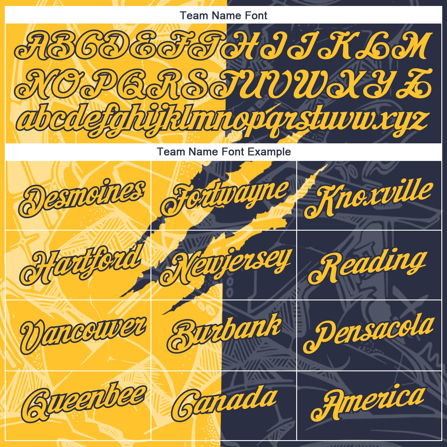 Custom Graffiti Pattern Gold-Navy Scratch 3D Performance T-Shirt